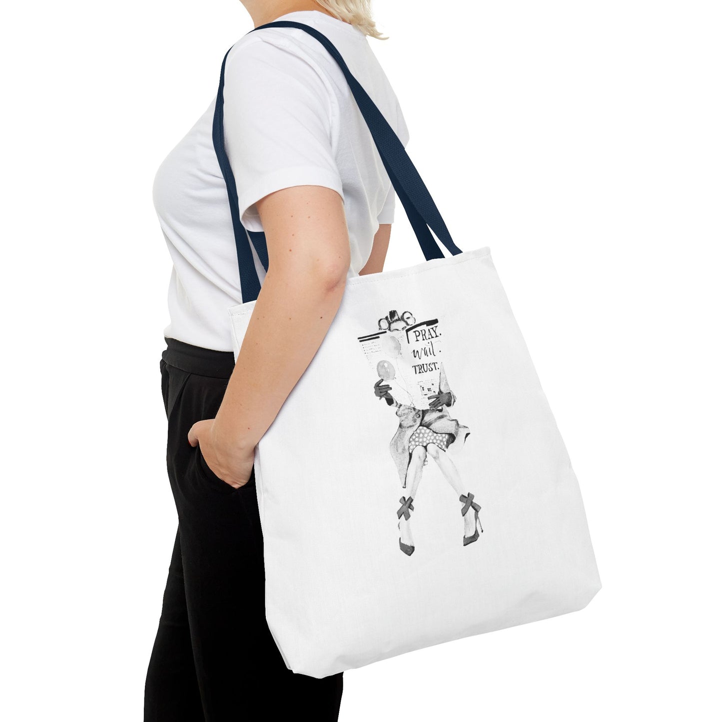 Pray, Wait, Trust Tote Bag