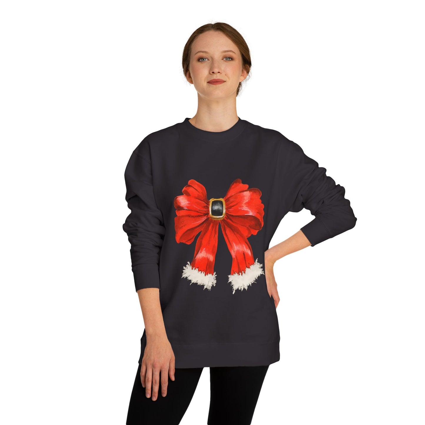 Christmas Bow Crew Neck Sweatshirt
