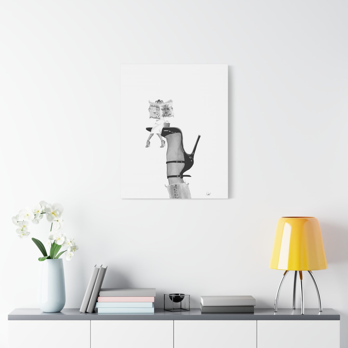 Glossy Not Shaken Matte Canvas, Stretched, 1.25"