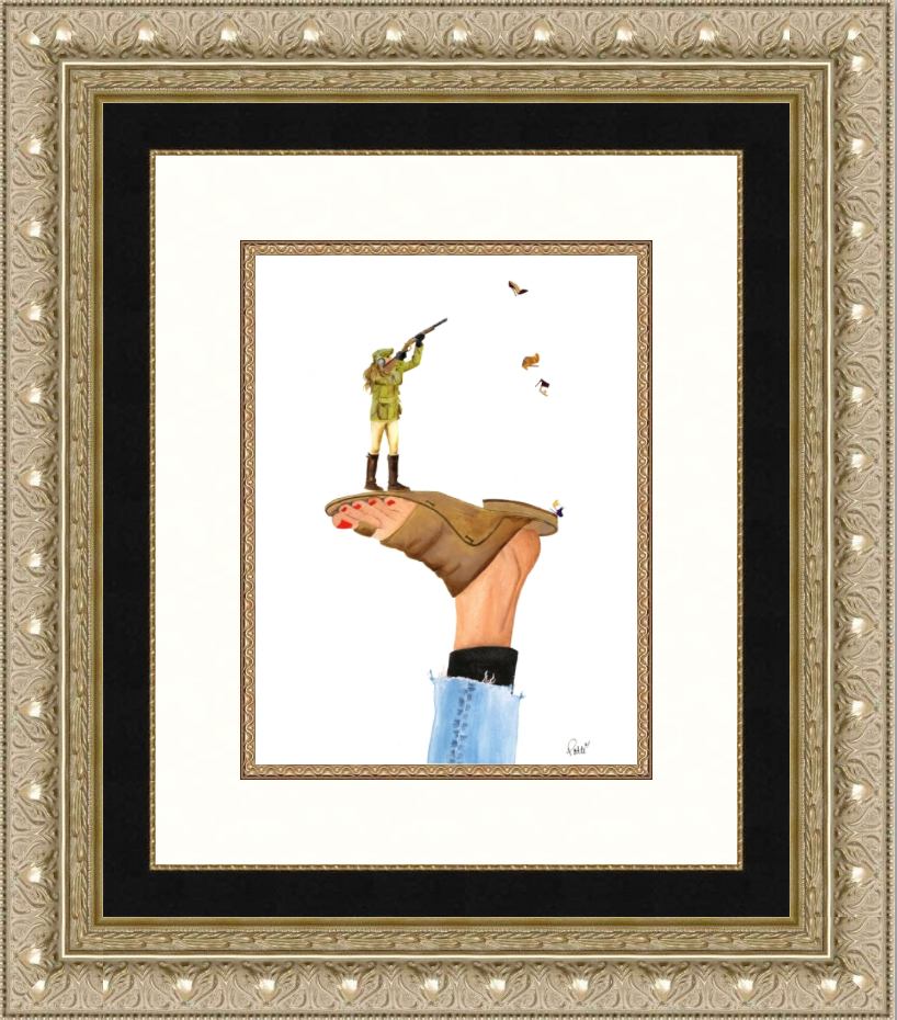 Hunting Shoes on a Sandal