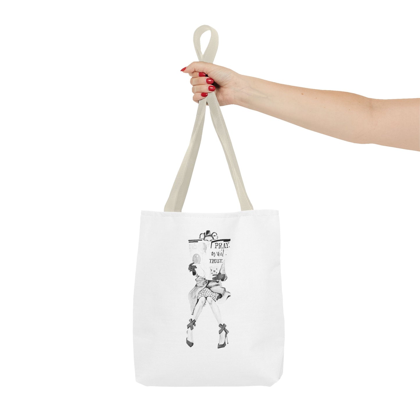 Pray, Wait, Trust Tote Bag