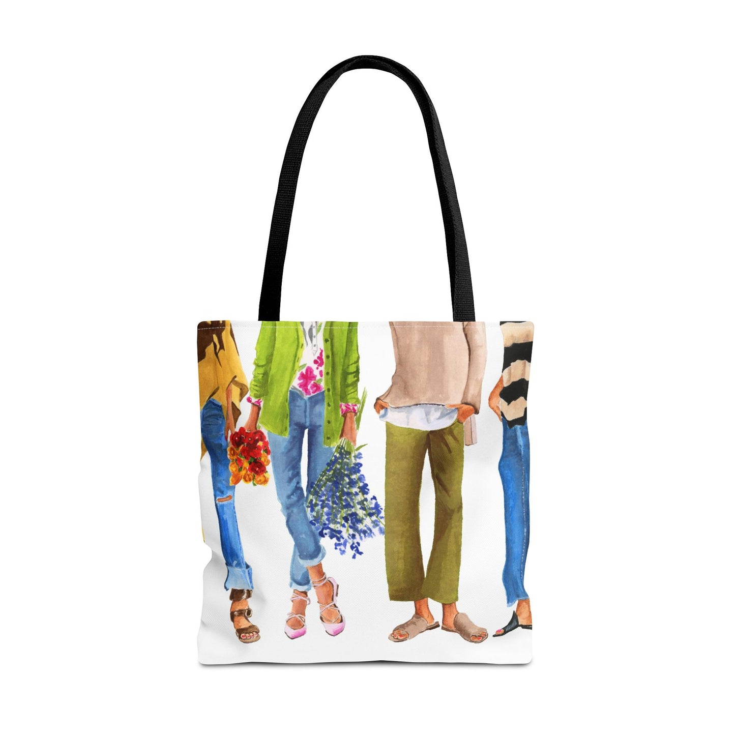 Flower Girl and Friends Tote Bag