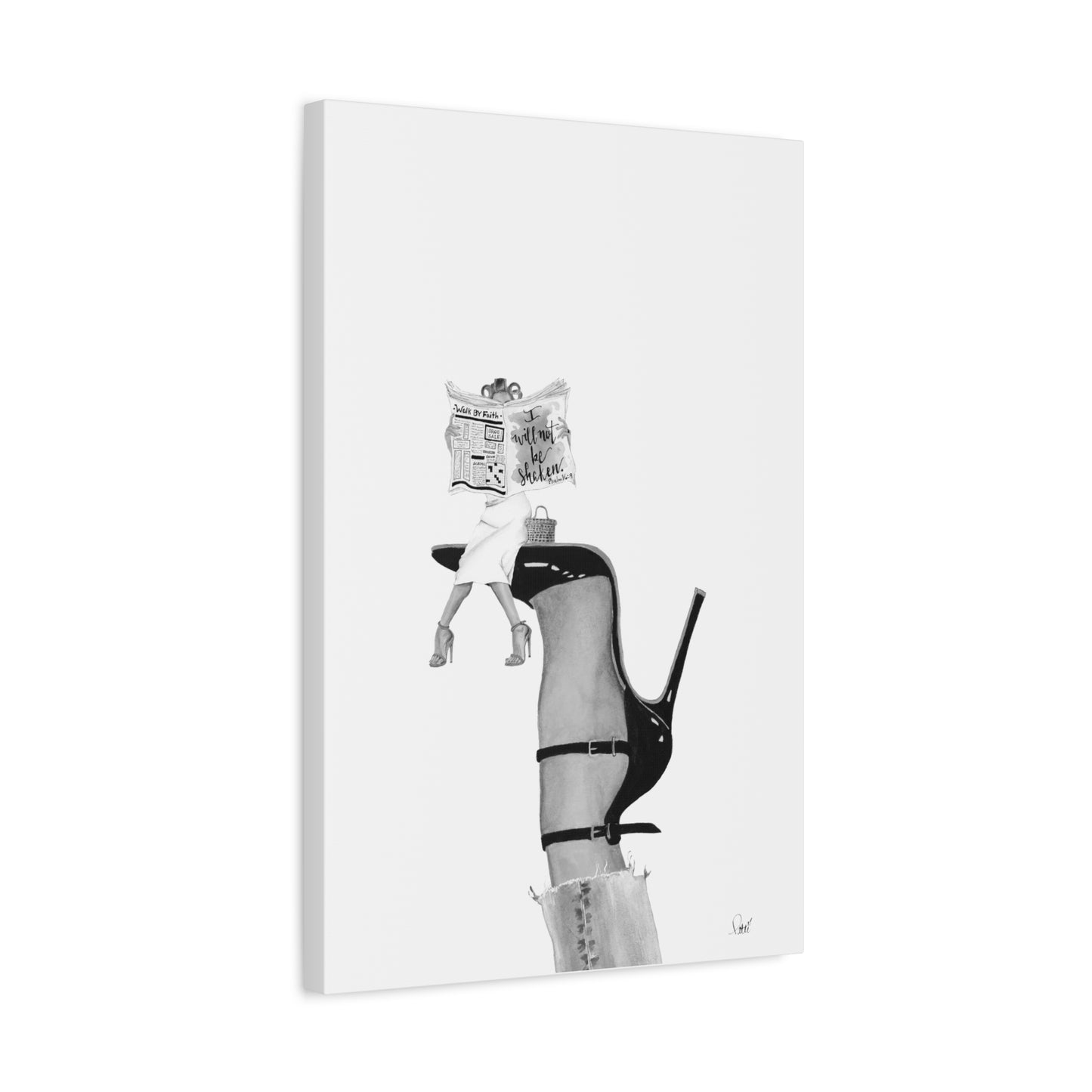 Glossy Not Shaken Matte Canvas, Stretched, 1.25"