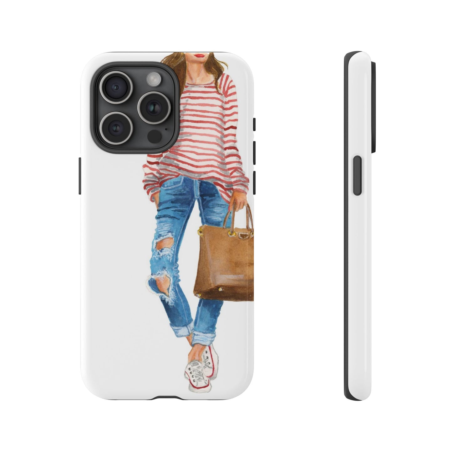 Red Stripes and Jeans PhoneCase