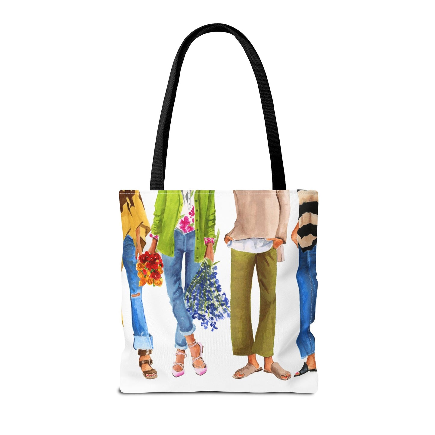 Flower Girl and Friends Tote Bag