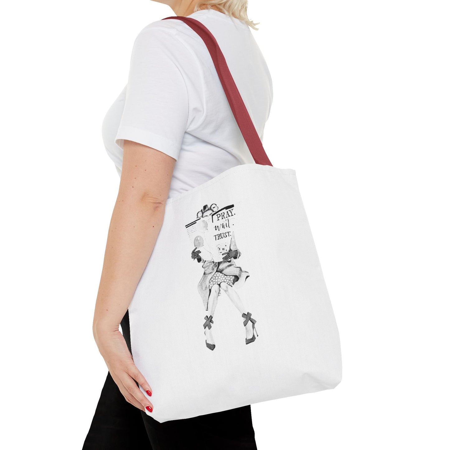 Pray, Wait, Trust Tote Bag
