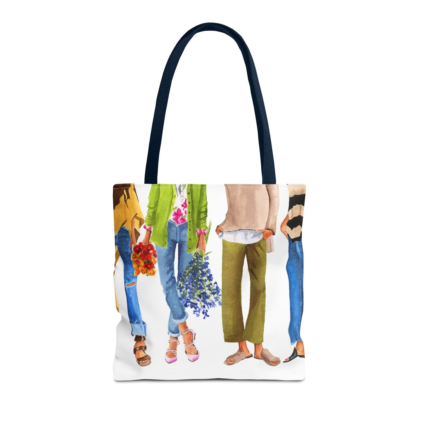 Flower Girl and Friends Tote Bag