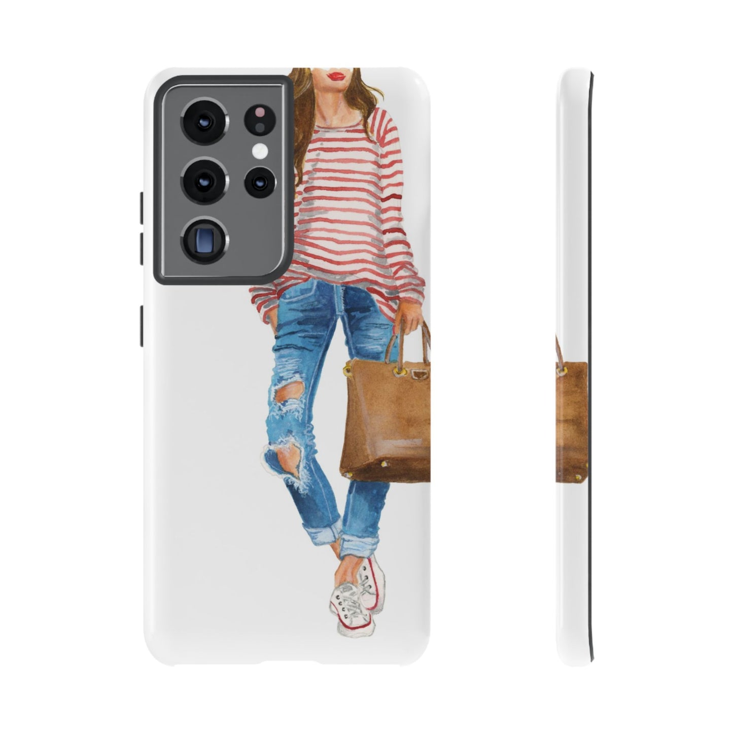Red Stripes and Jeans PhoneCase