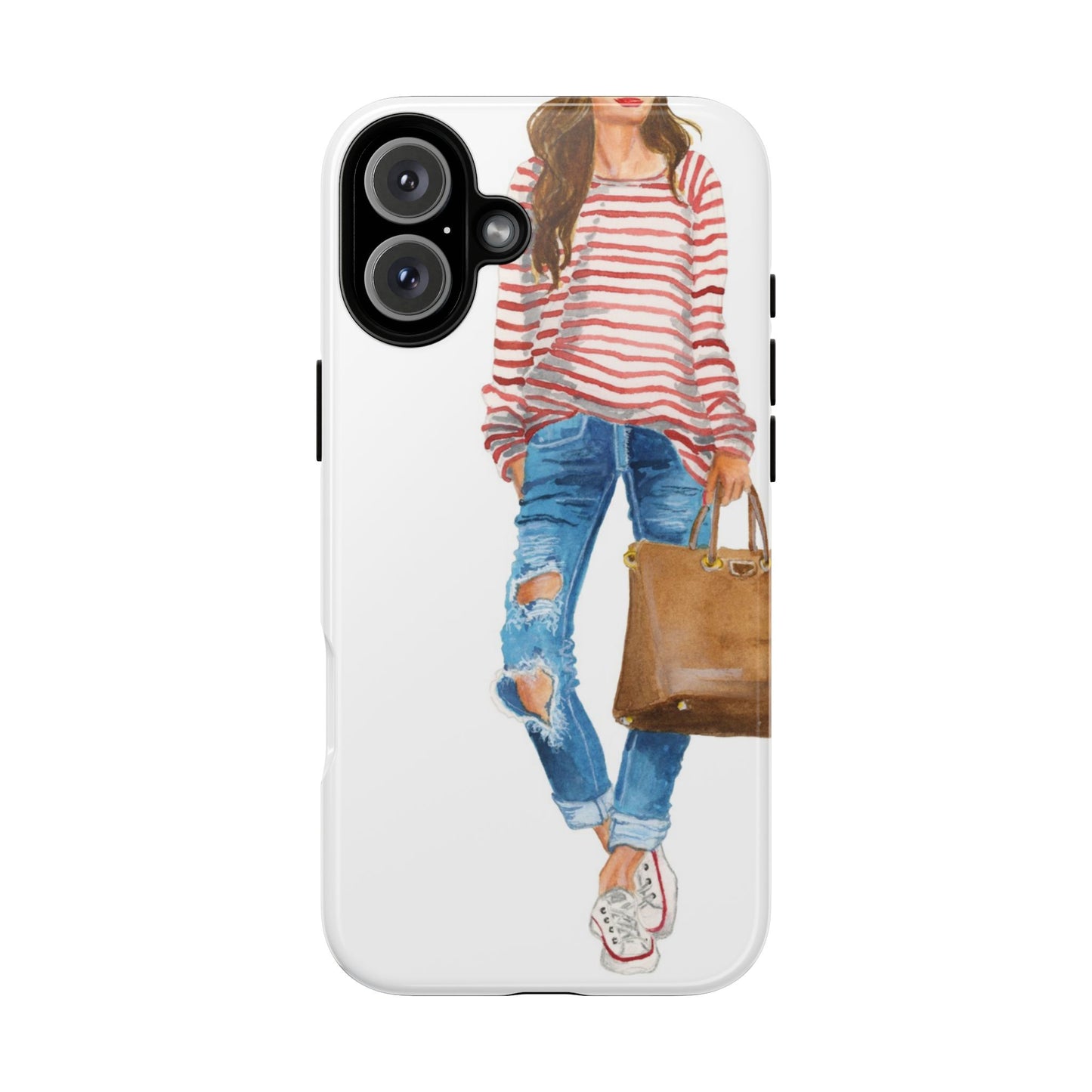 Red Stripes and Jeans PhoneCase