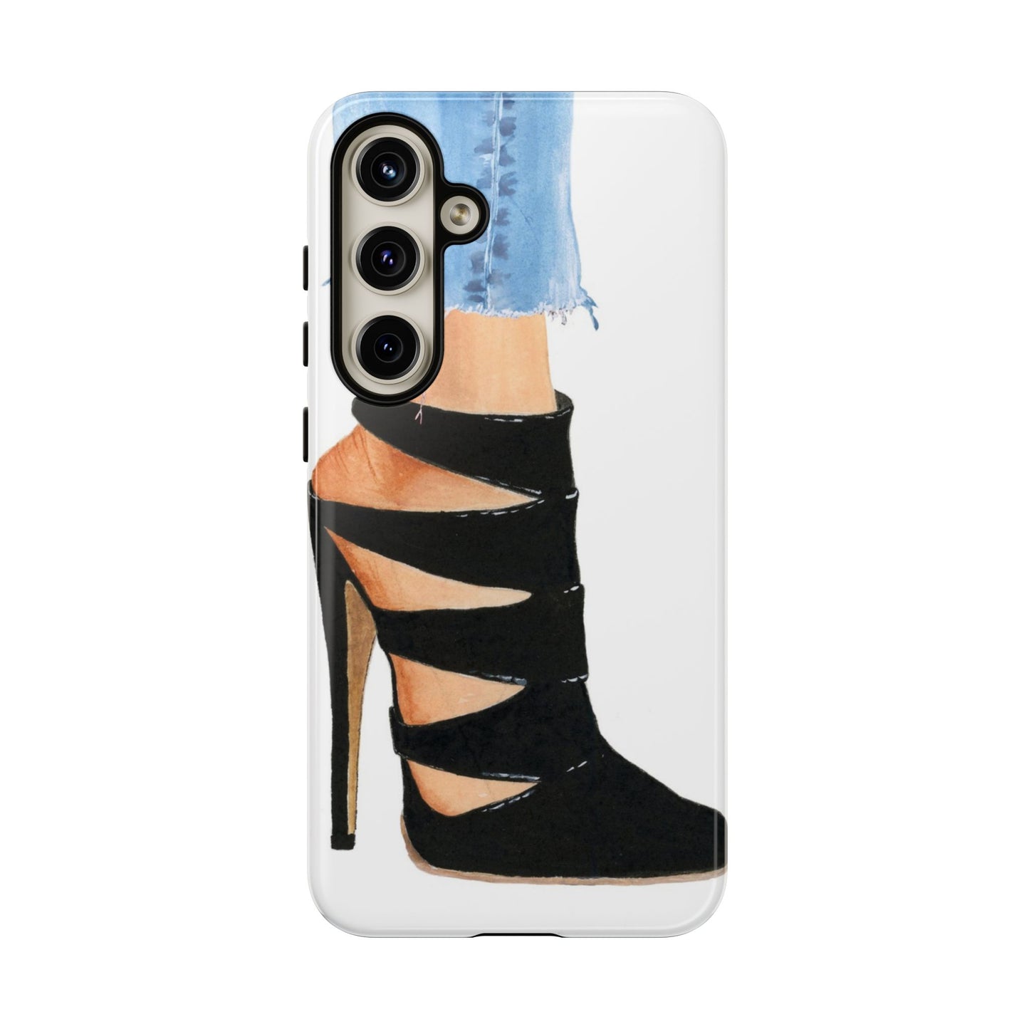 Black Straps and Jeans Phone Case