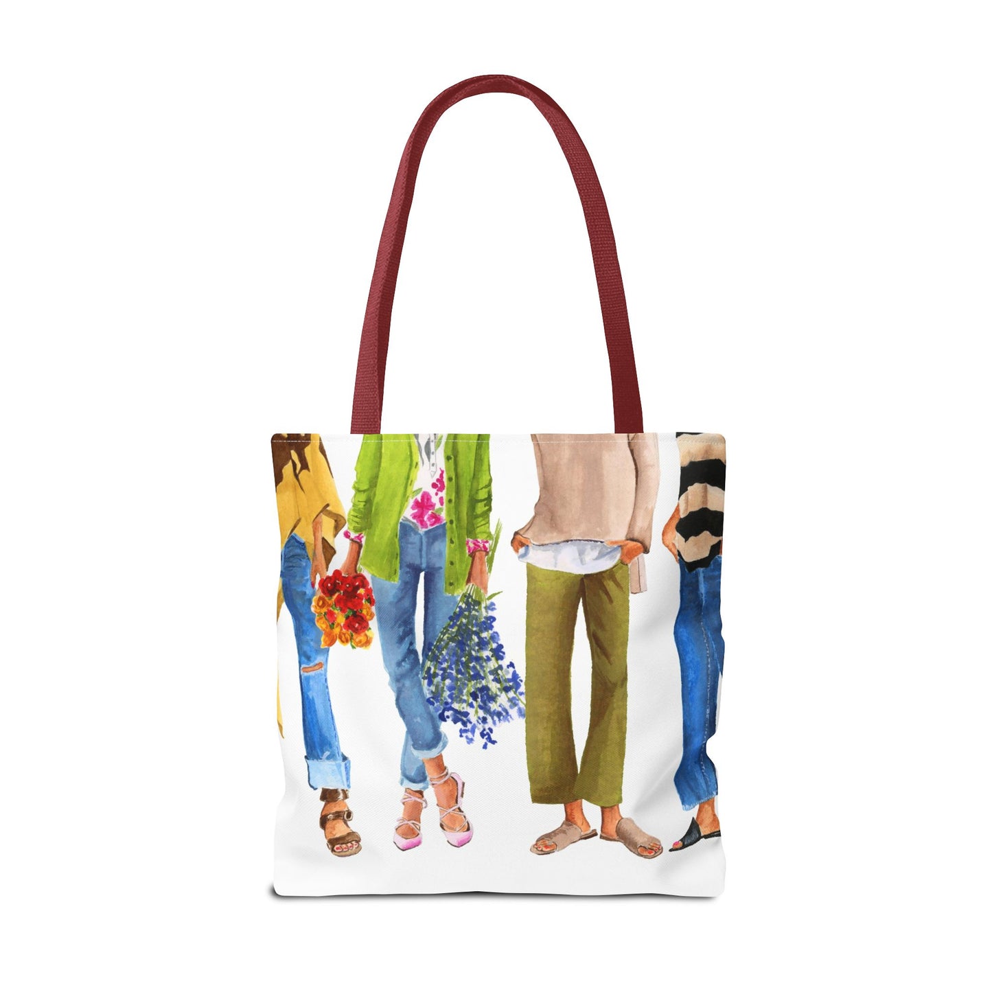 Flower Girl and Friends Tote Bag