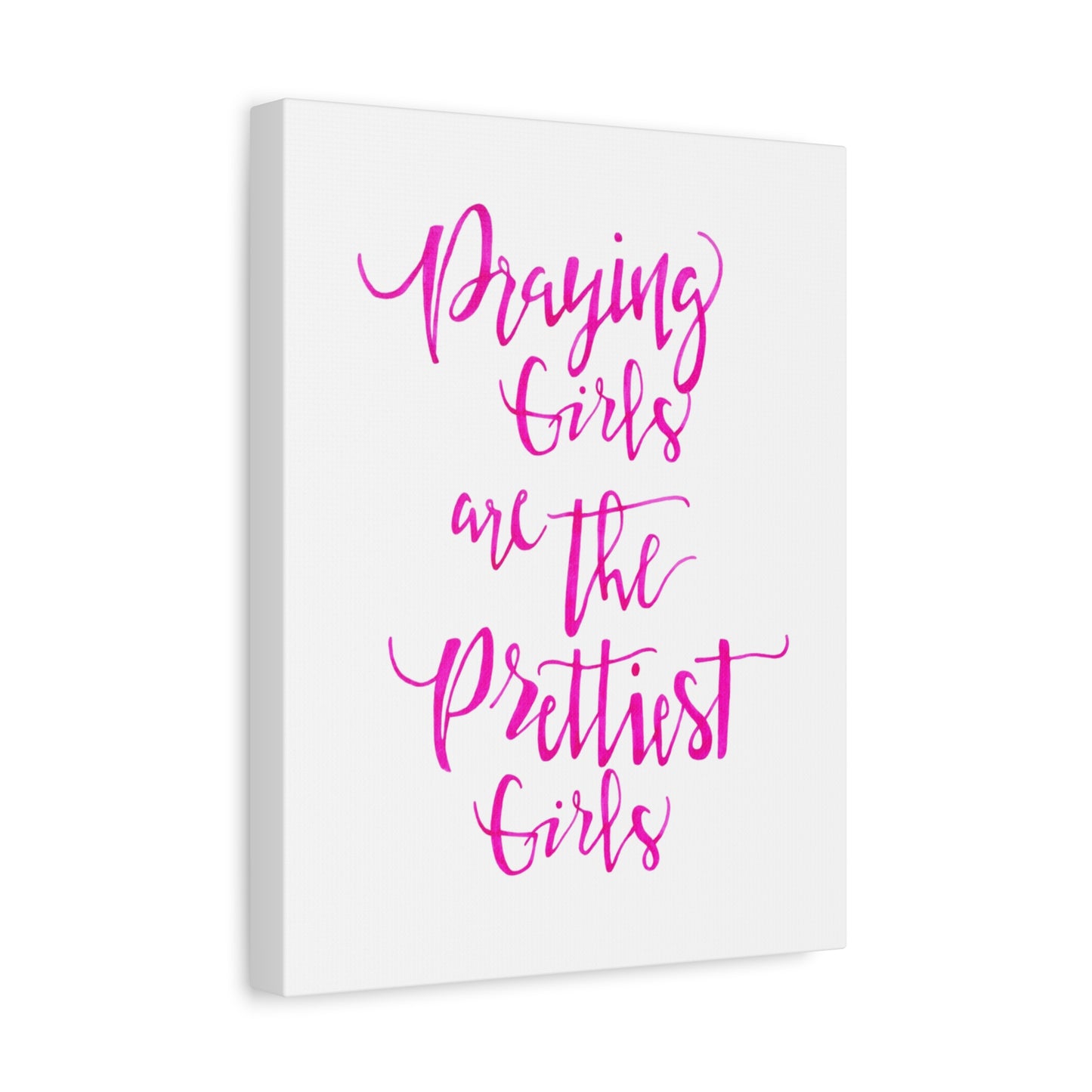 Praying Girls Matte Canvas, Stretched, 1.25"