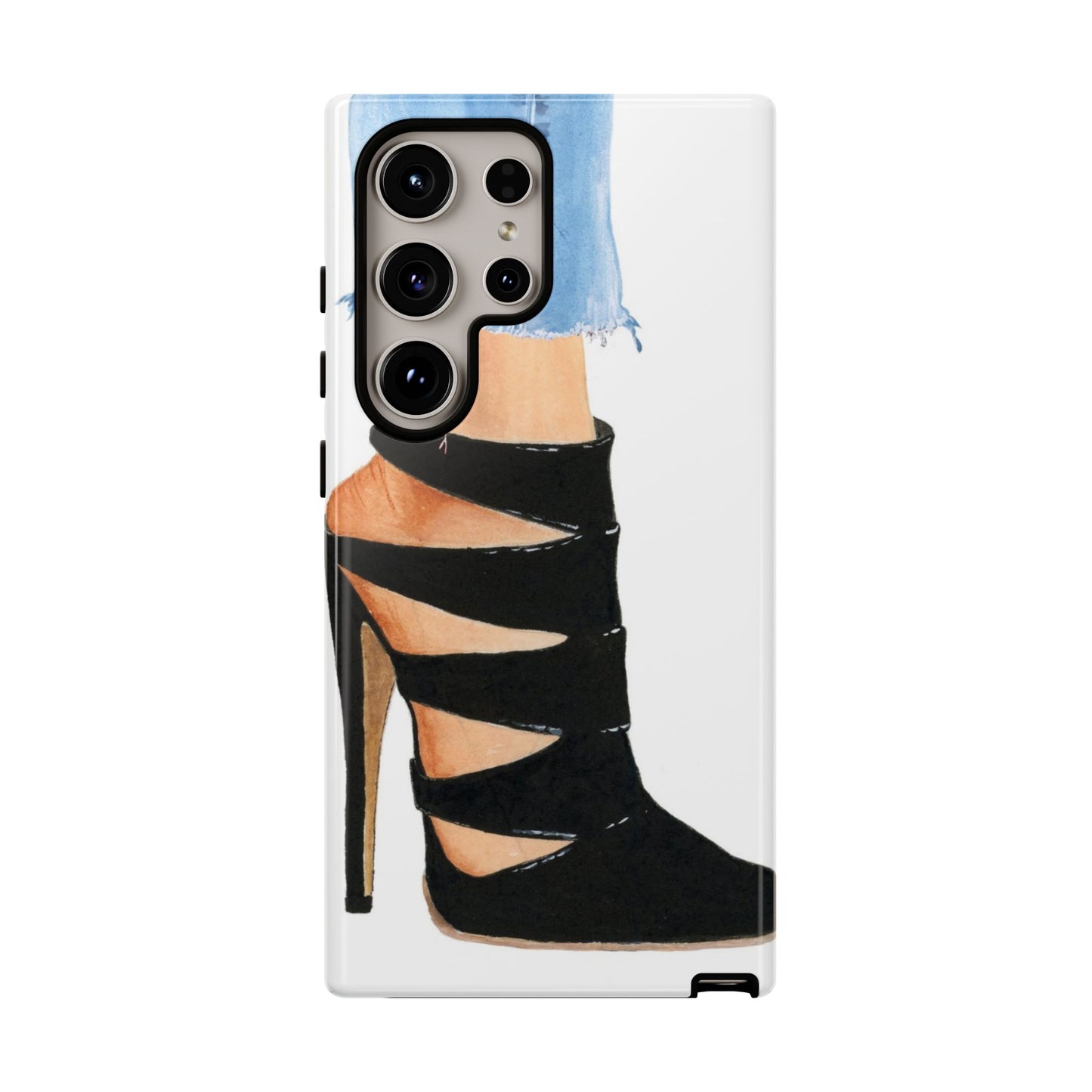 Black Straps and Jeans Phone Case