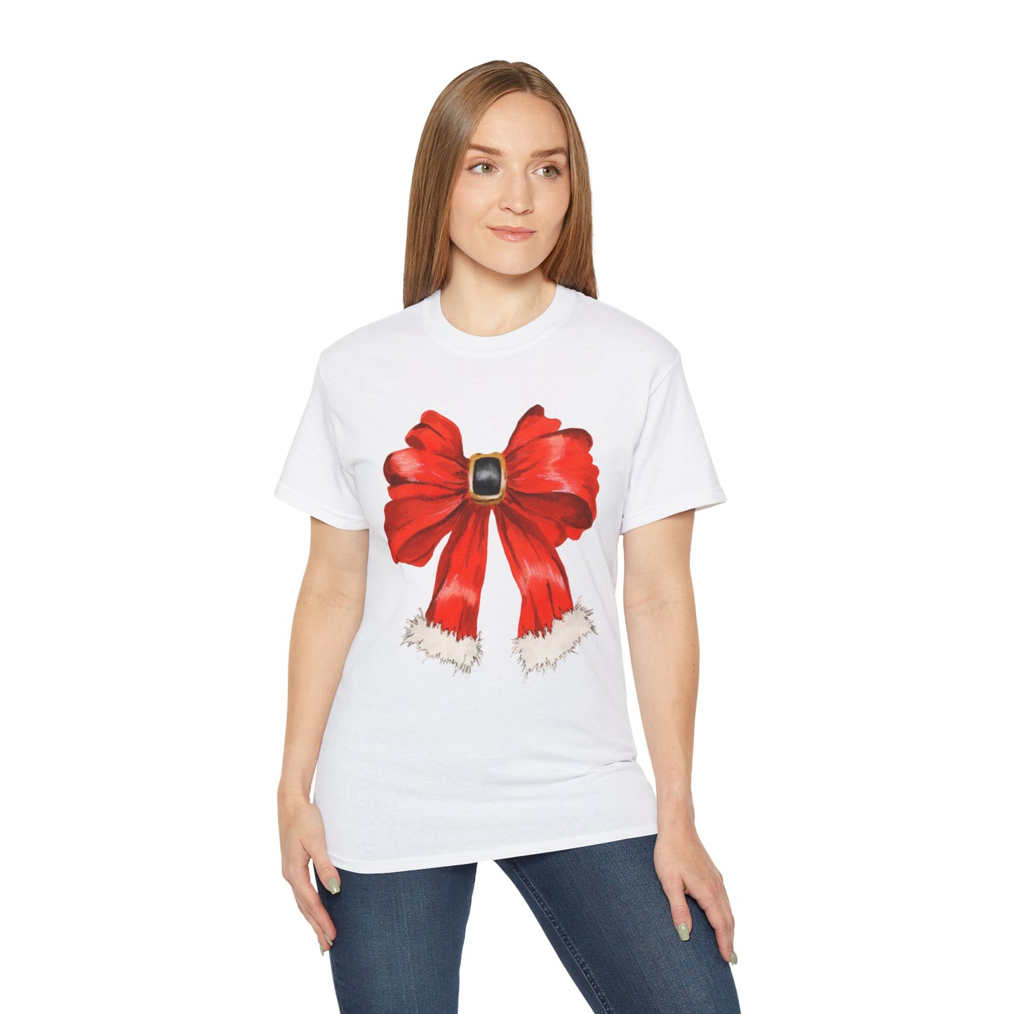 Christmas Bow Unisex Ultra Cotton Tee