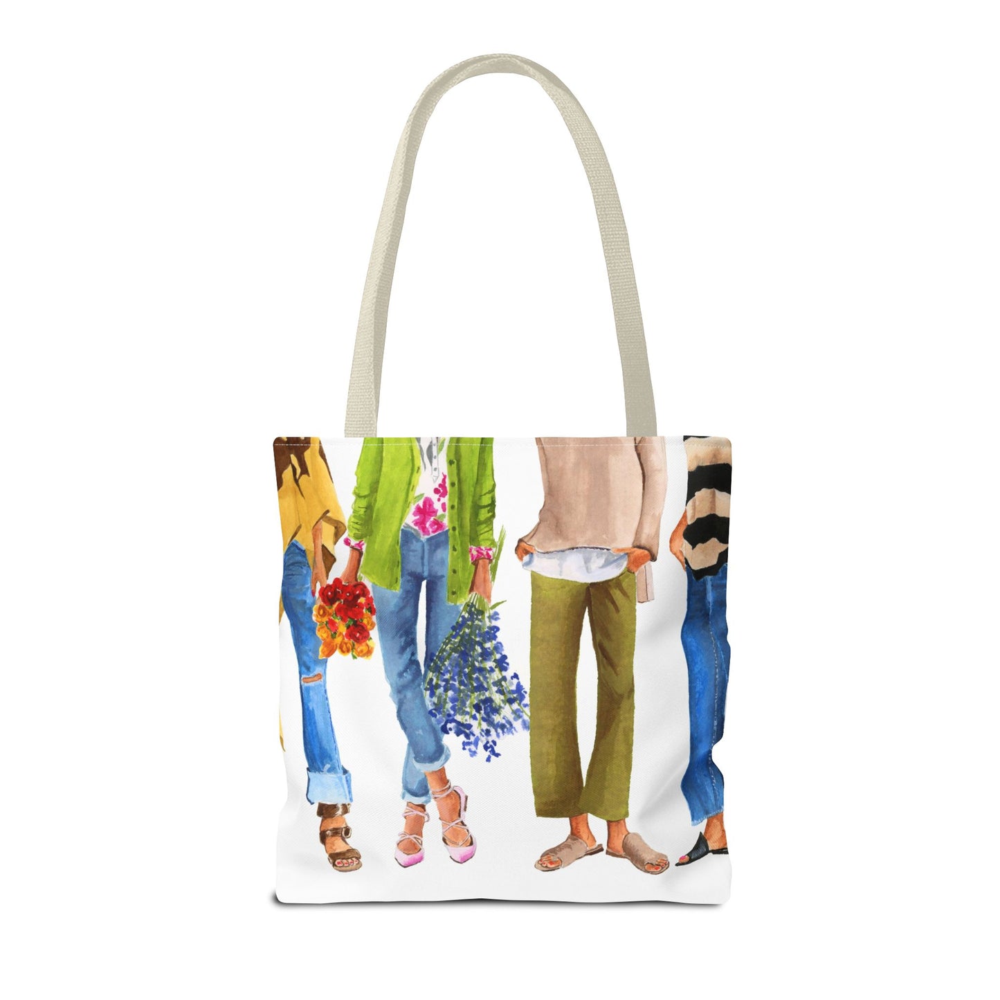 Flower Girl and Friends Tote Bag