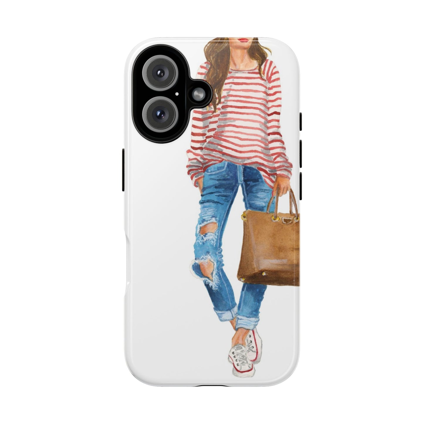Red Stripes and Jeans PhoneCase