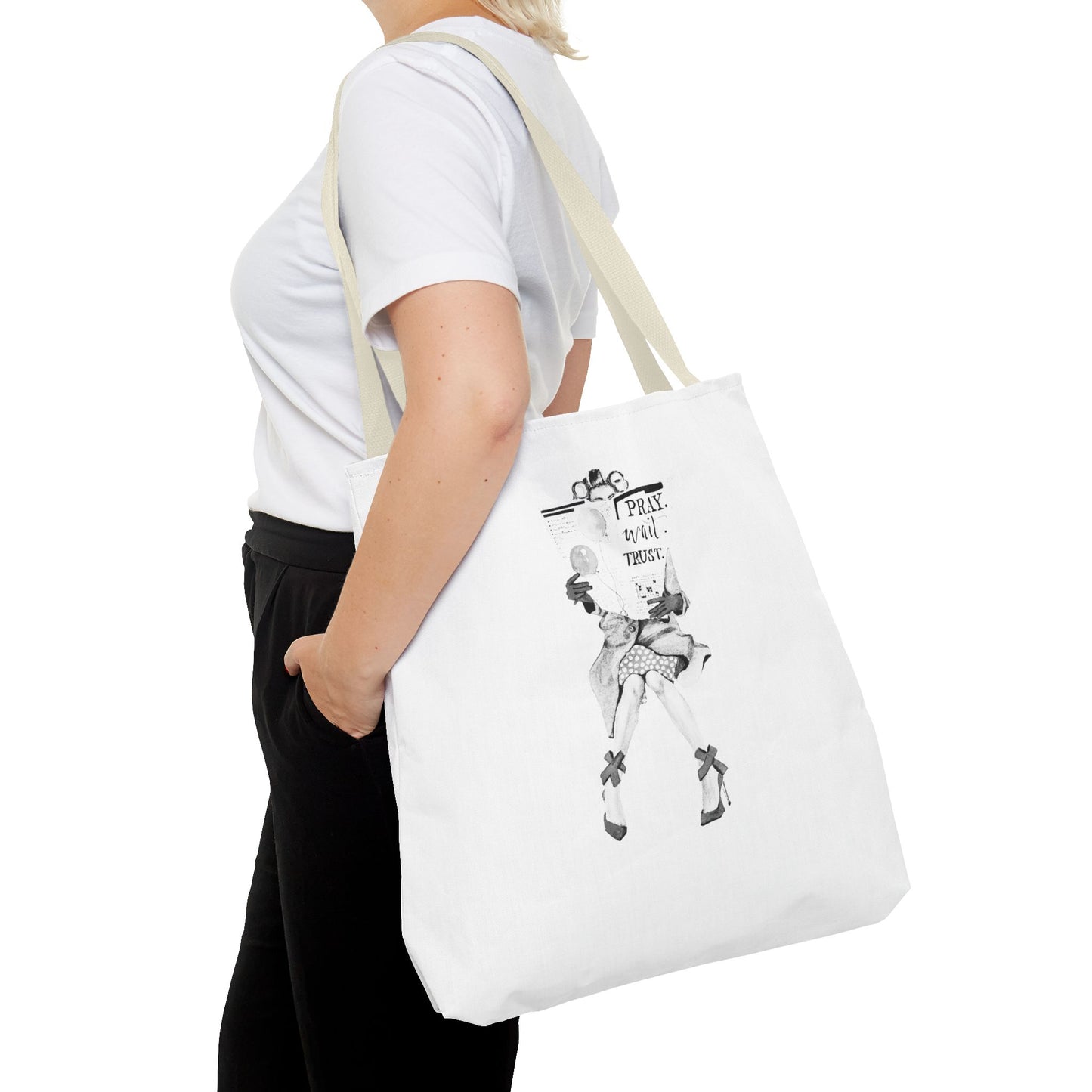 Pray, Wait, Trust Tote Bag