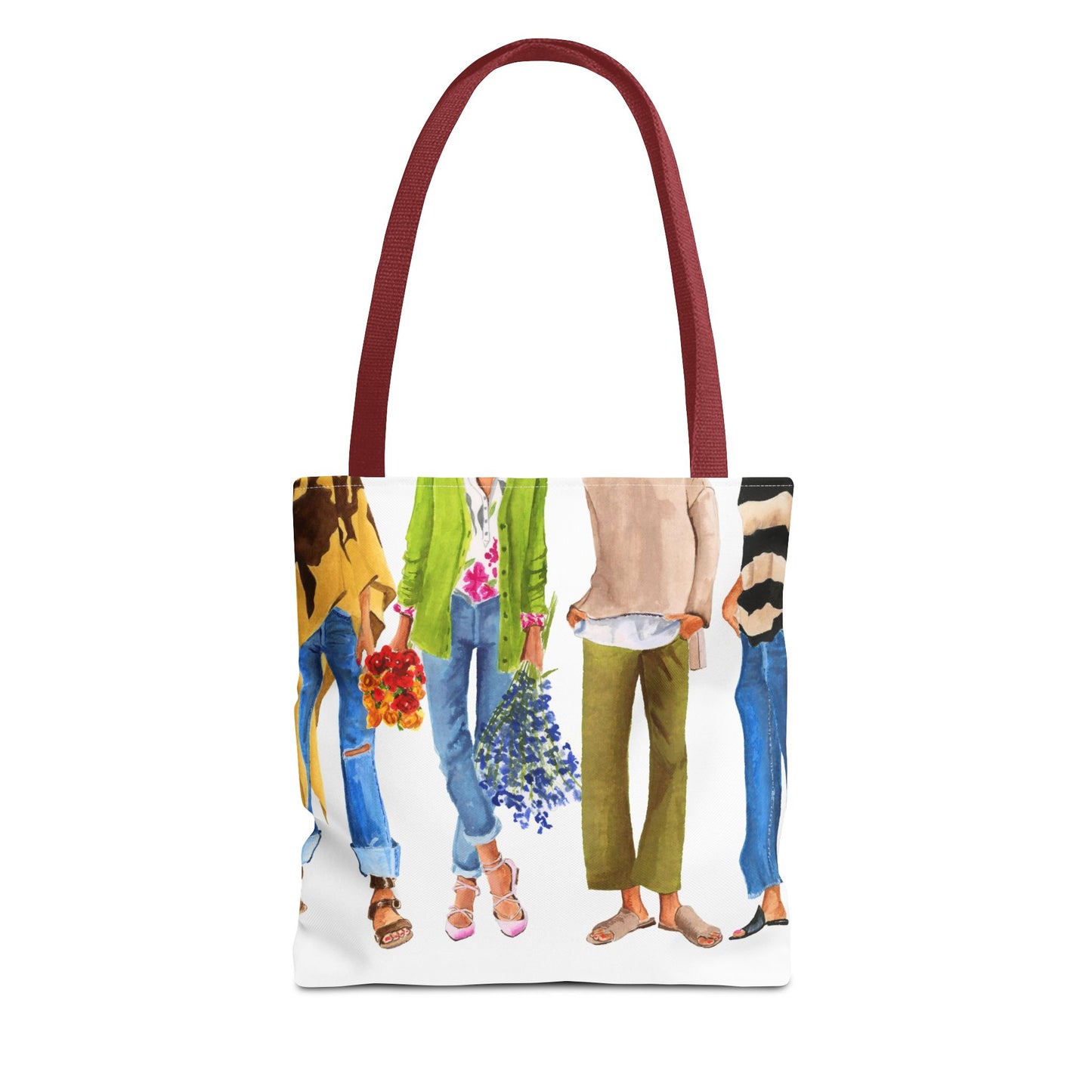 Flower Girl and Friends Tote Bag