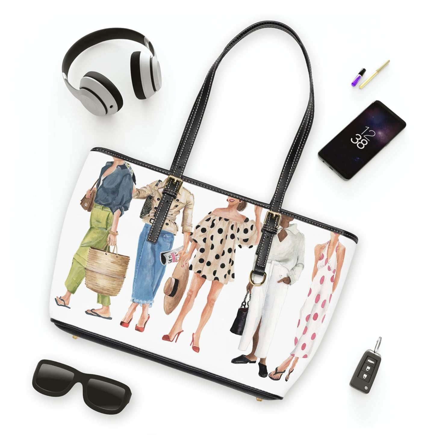 Squad Goals # 7 Leather Shoulder Bag