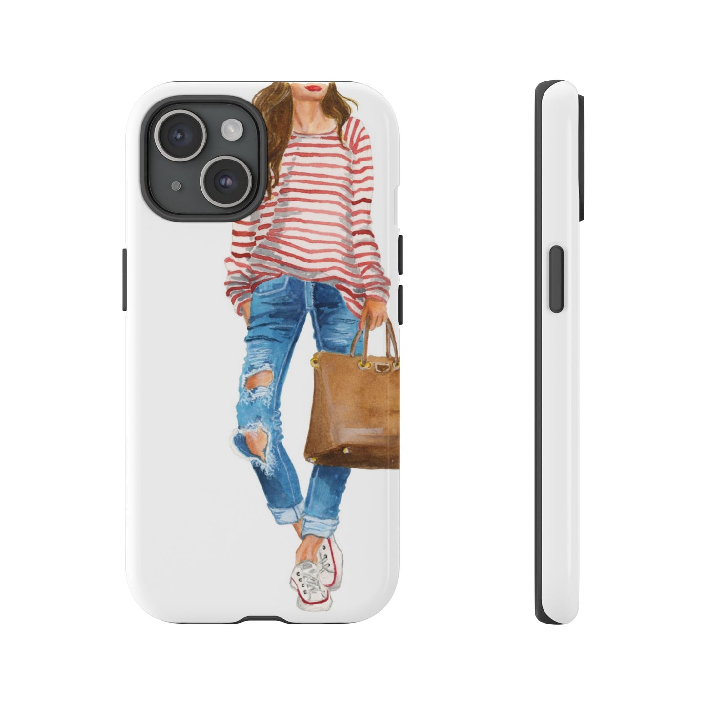 Red Stripes and Jeans PhoneCase
