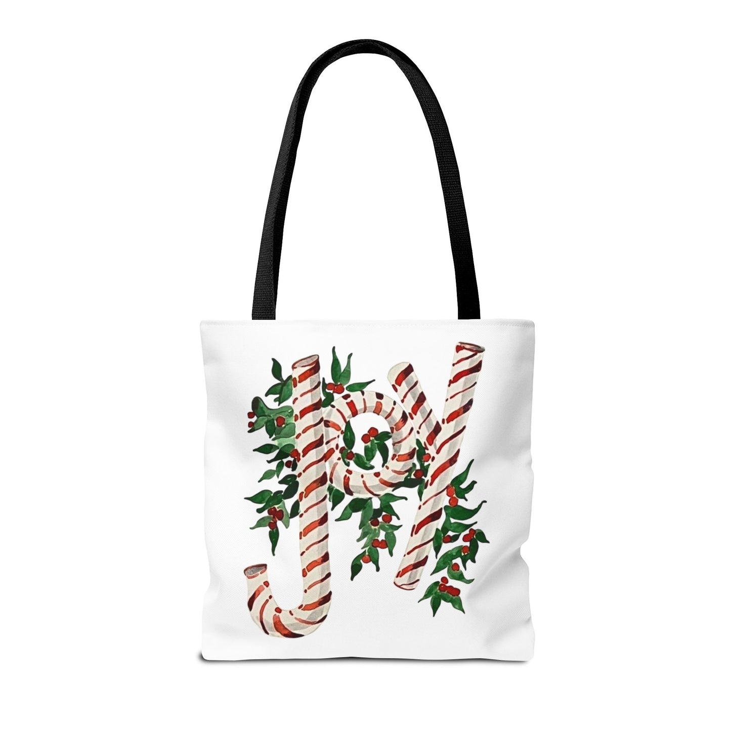 Peppermint Joy Tote Bag (AOP)