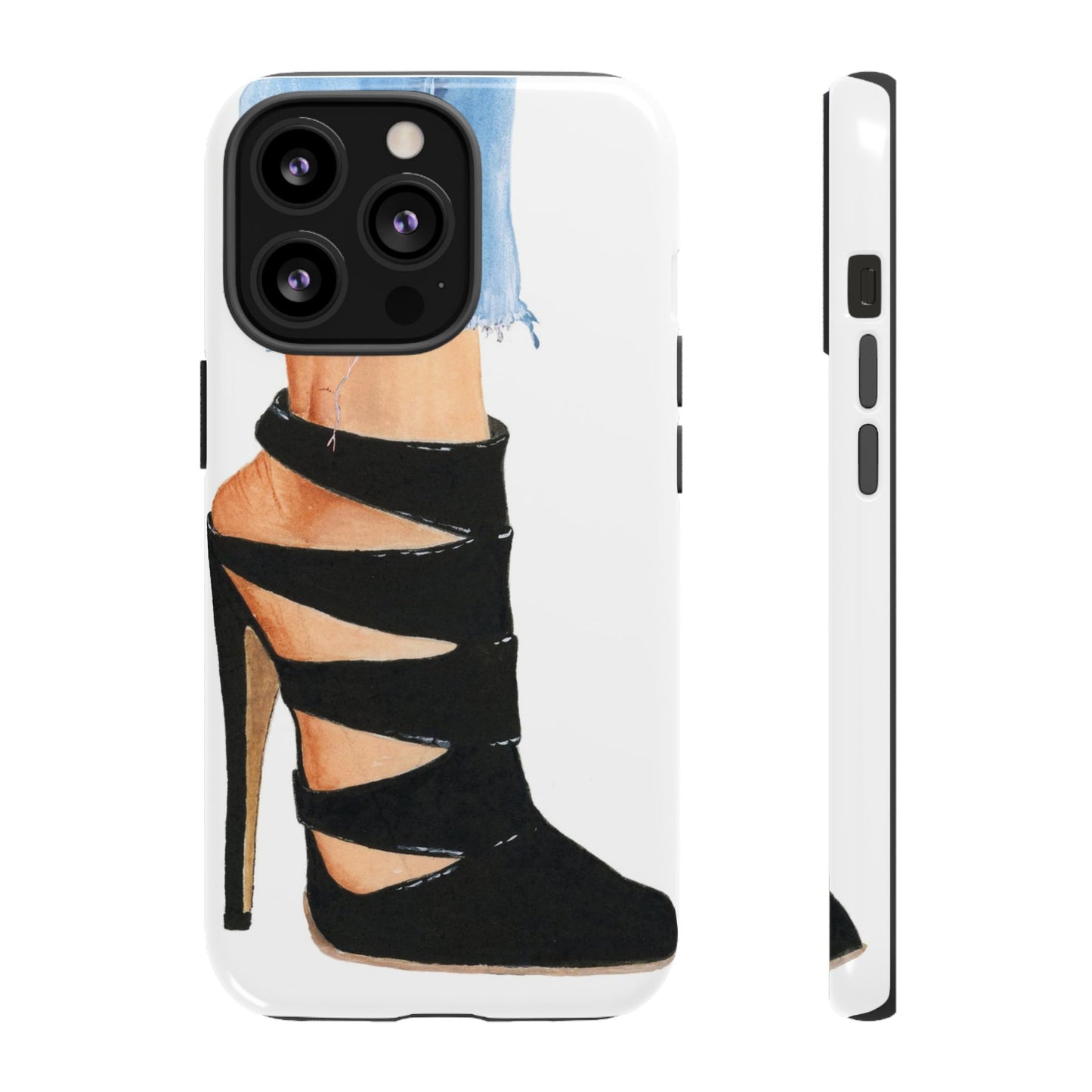 Black Straps and Jeans Phone Case