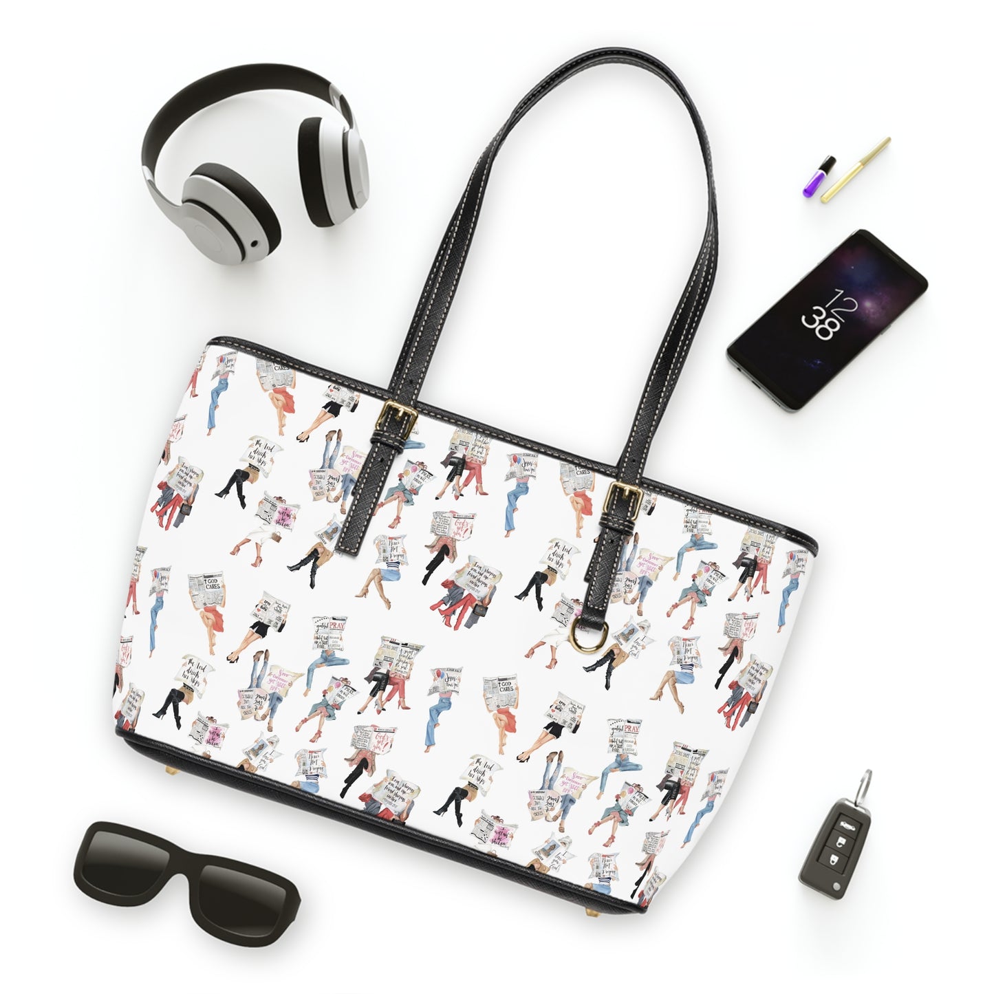 Praying Girls are the Prettiest Girls PU Leather Shoulder Bag