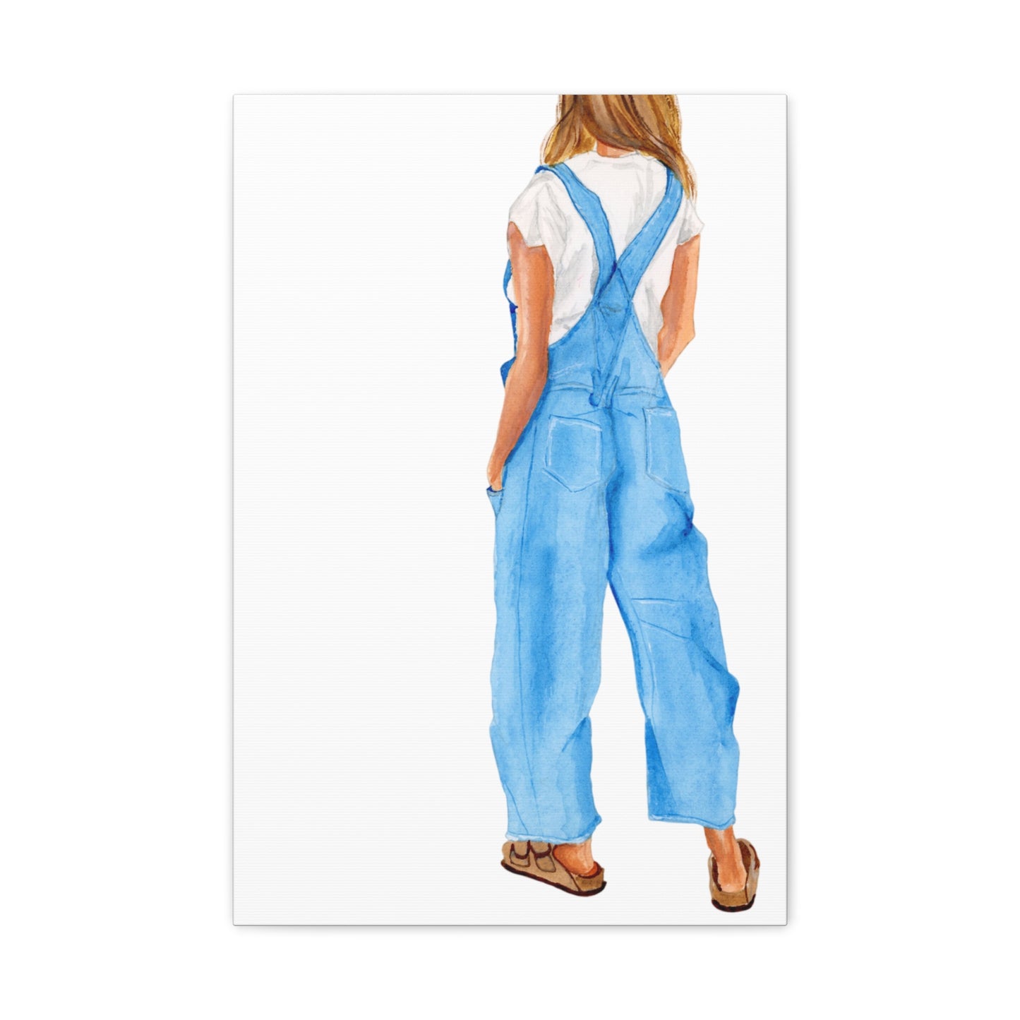 Overalls Matte Canvas, Stretched, 1.25"