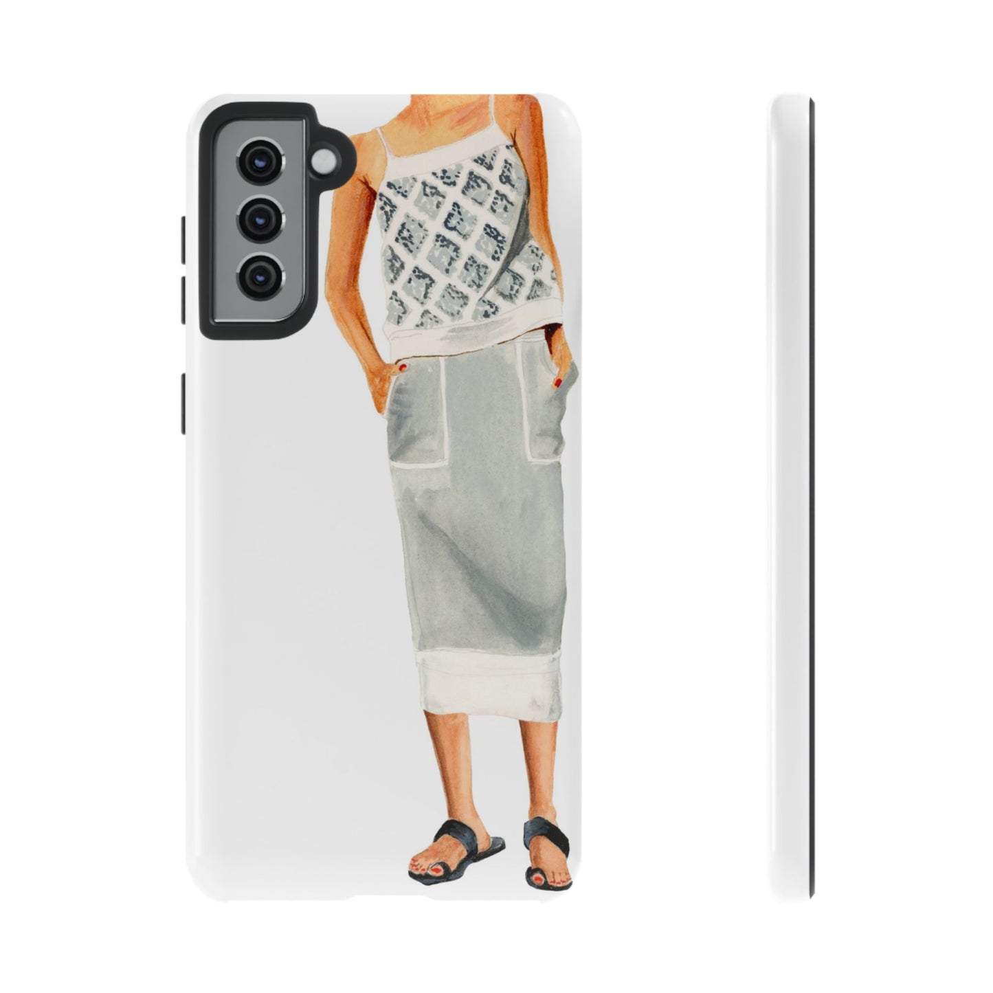 Gray 2 Piece Phone Case
