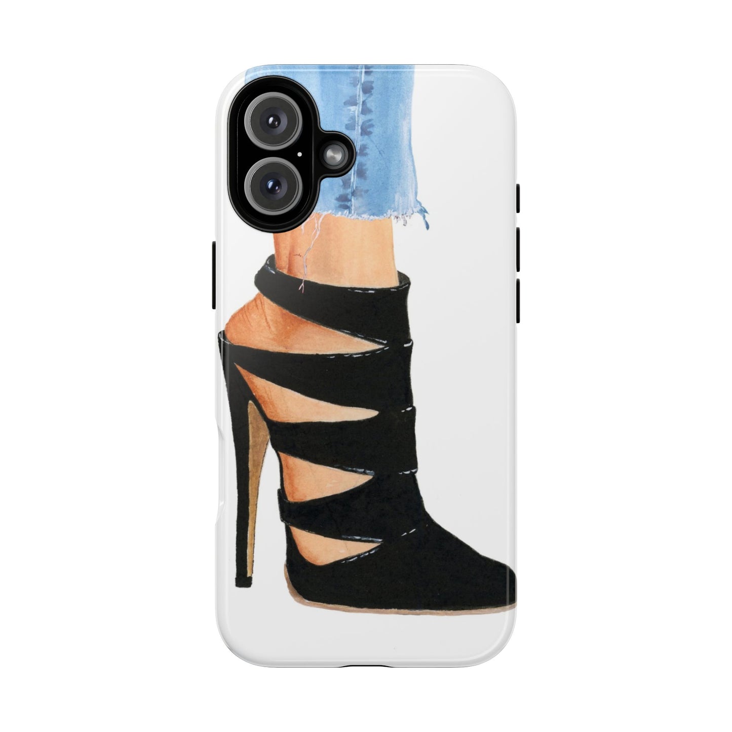 Black Straps and Jeans Phone Case