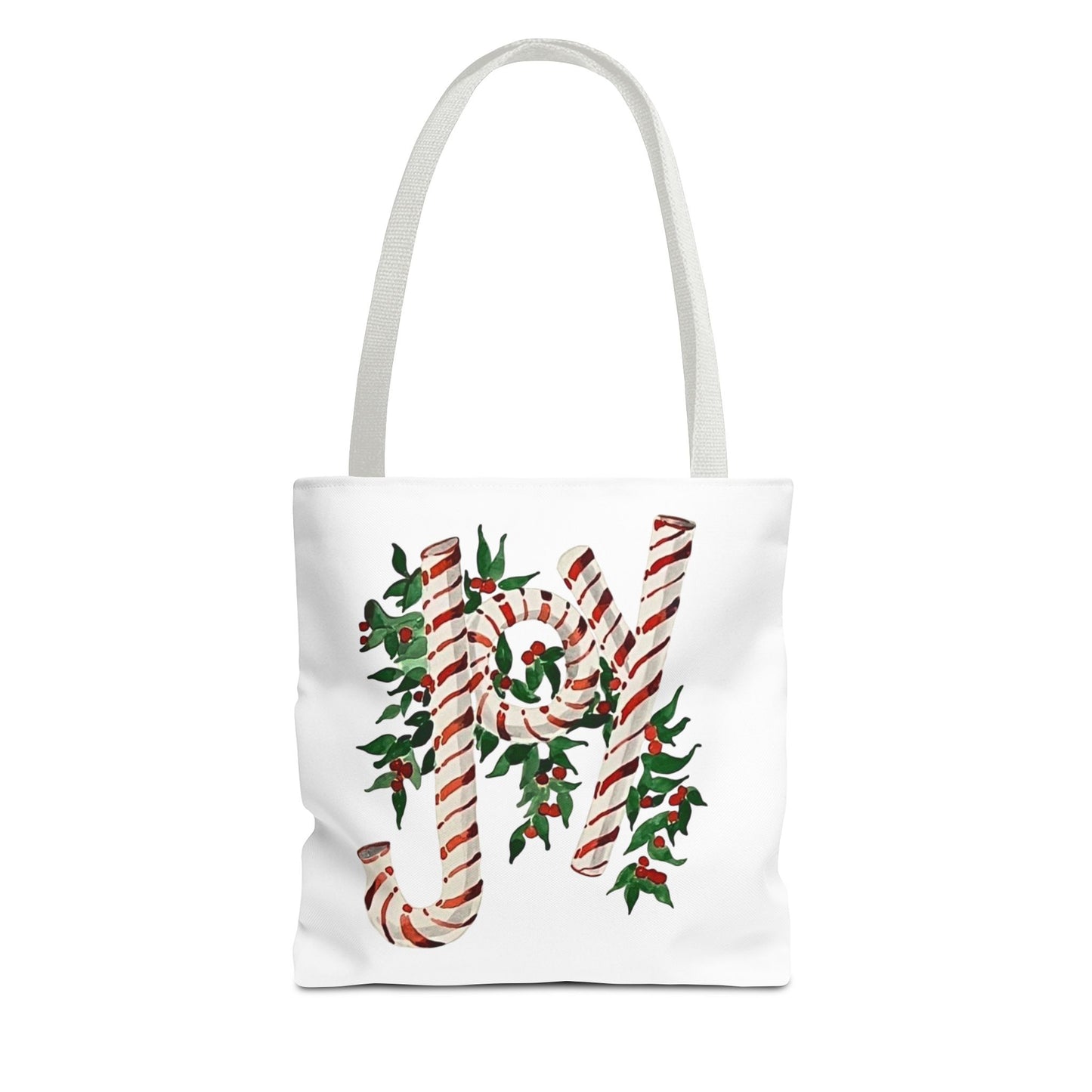 Peppermint Joy Tote Bag (AOP)
