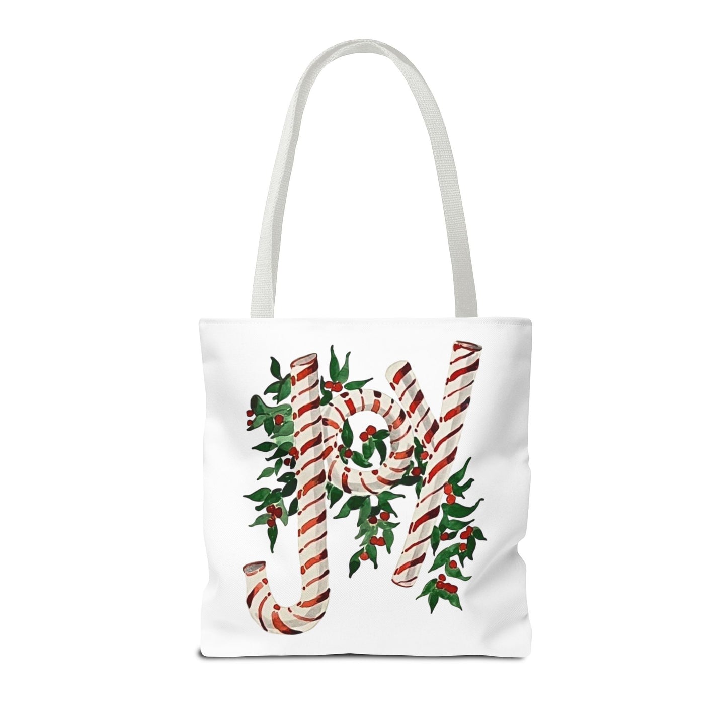 Peppermint Joy Tote Bag (AOP)