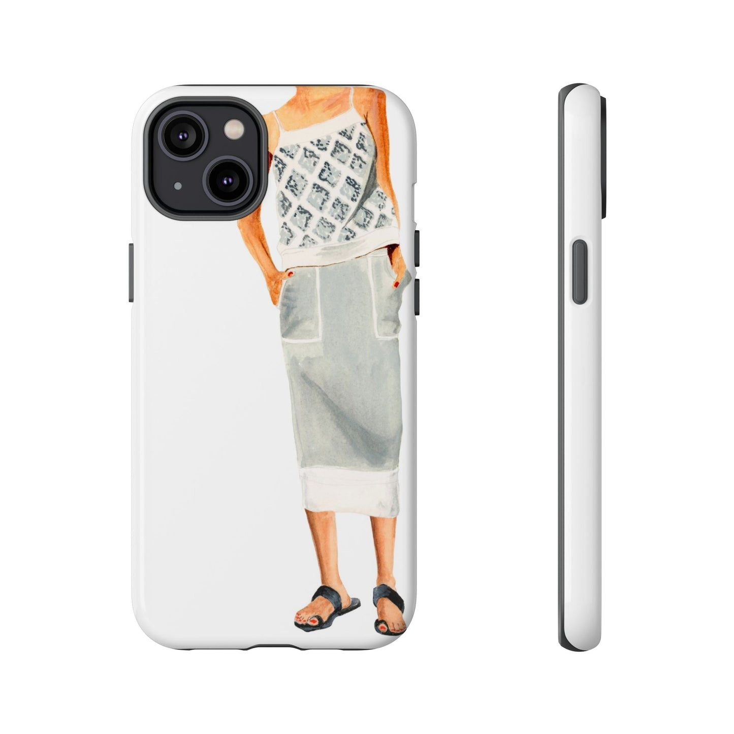 Gray 2 Piece Phone Case