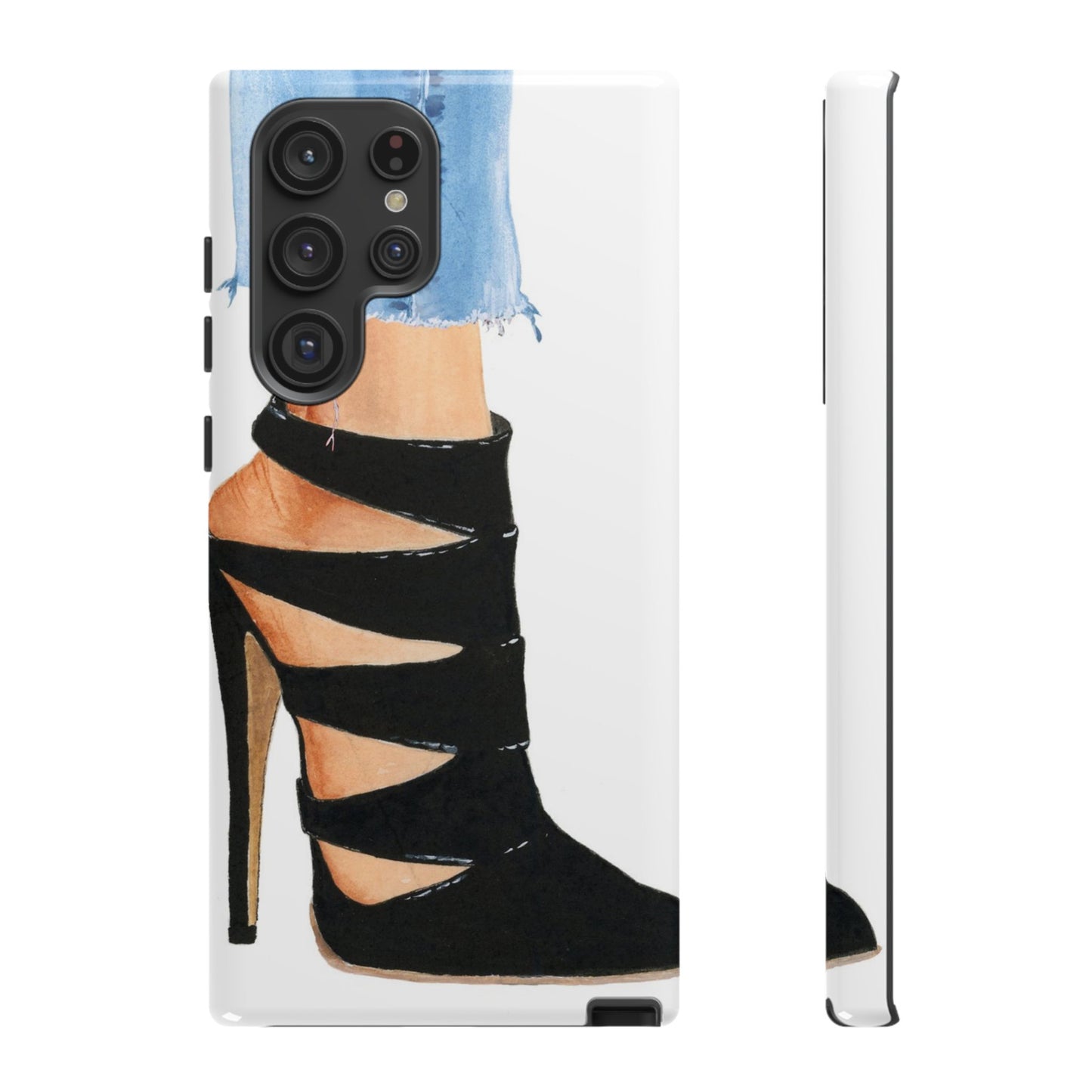 Black Straps and Jeans Phone Case