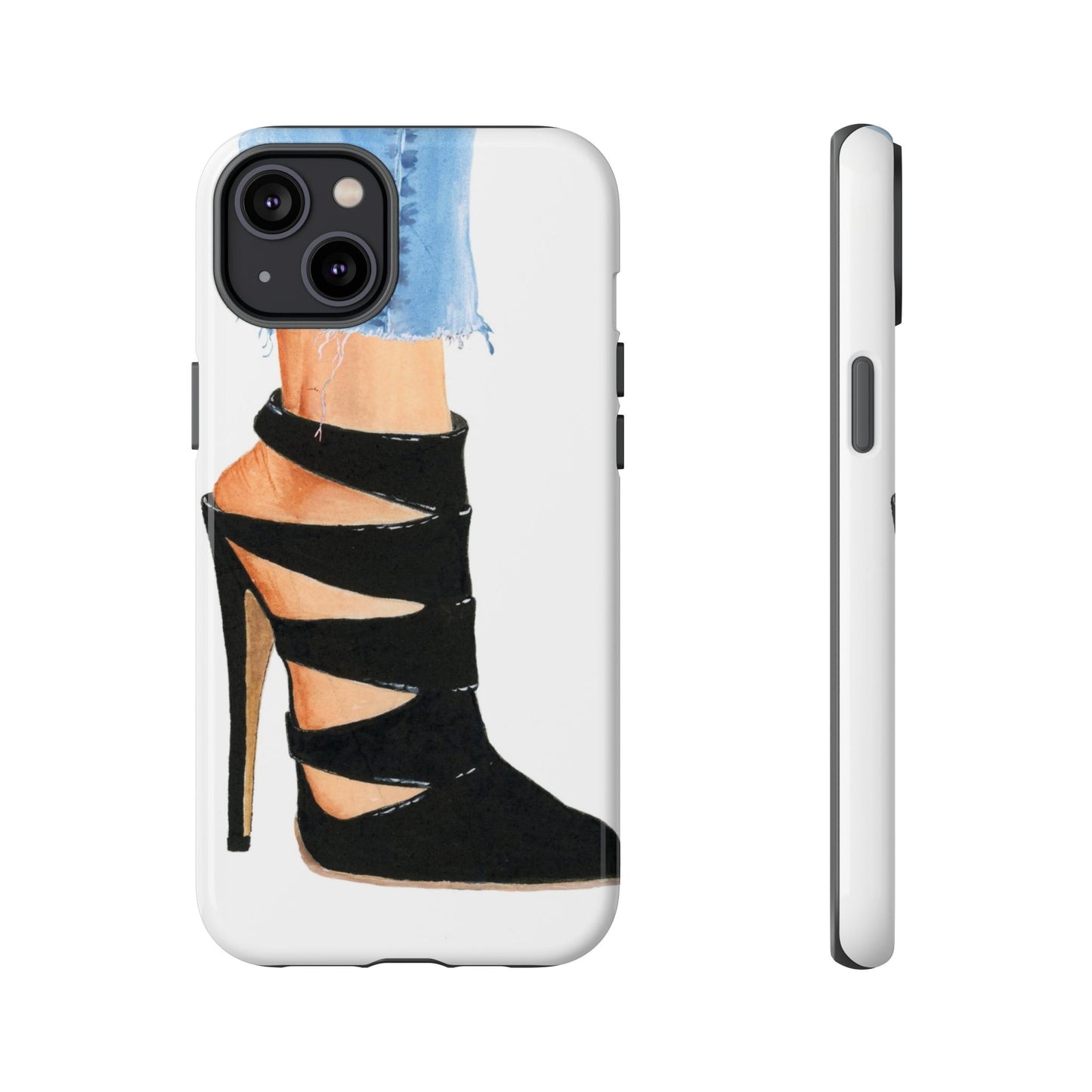 Black Straps and Jeans Phone Case