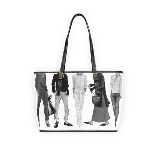 Squad Goals # 4 (Vintage)  Leather Shoulder Bag