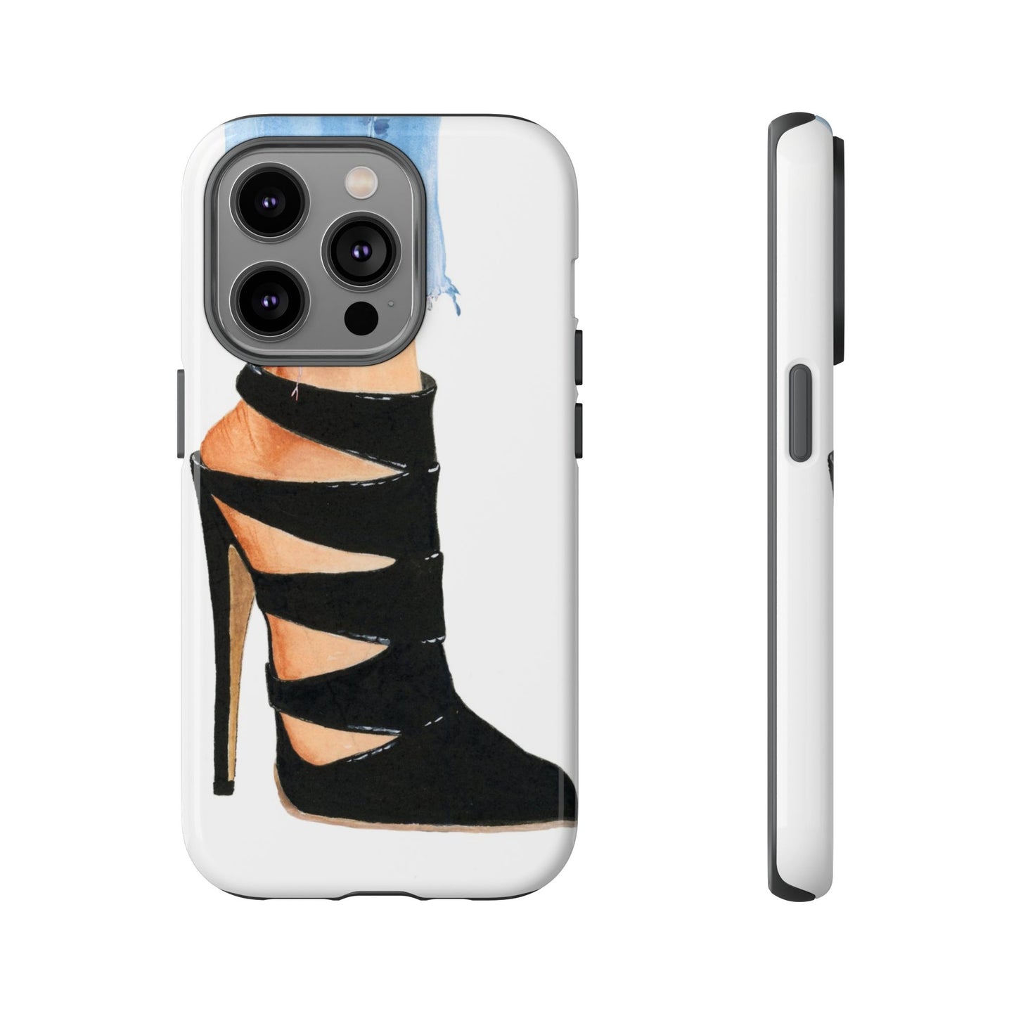 Black Straps and Jeans Phone Case