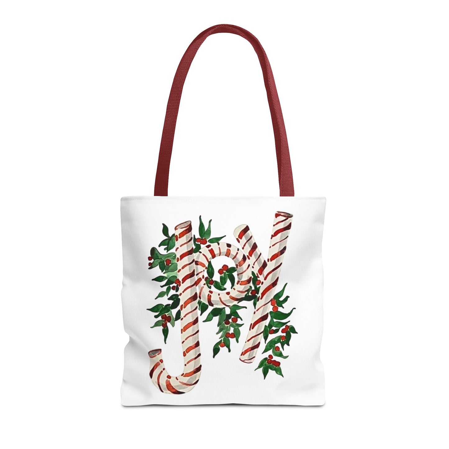 Peppermint Joy Tote Bag (AOP)