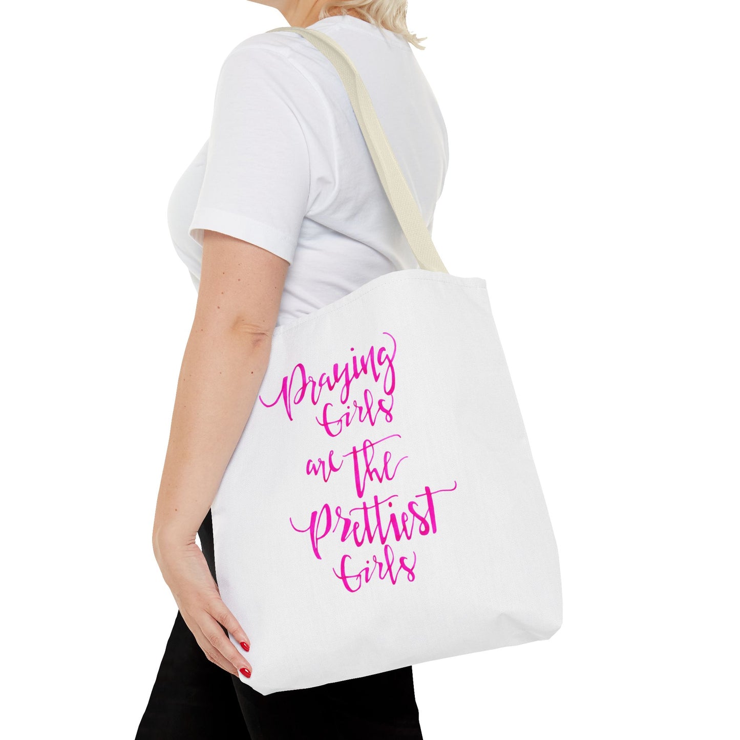 Praying Girls Tote Bag (AOP)