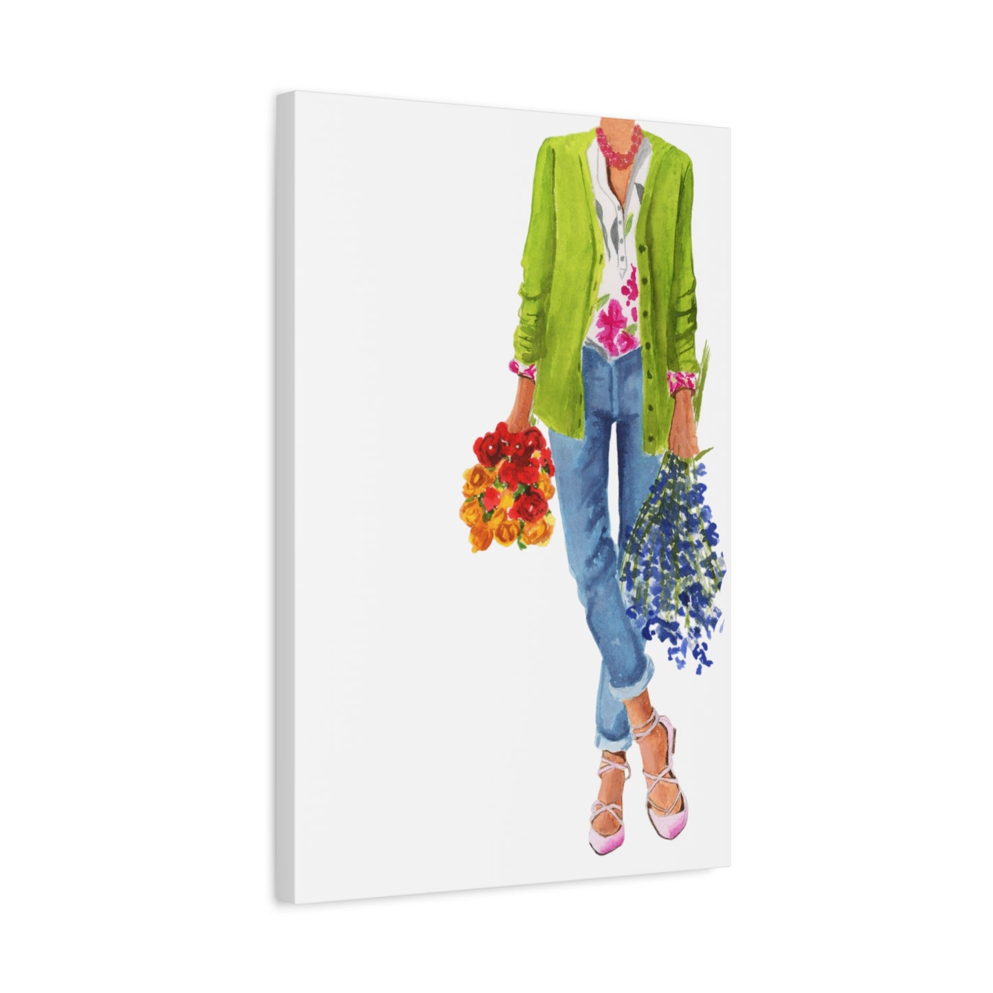 Flower Girl Matte Canvas, Stretched, 1.25"