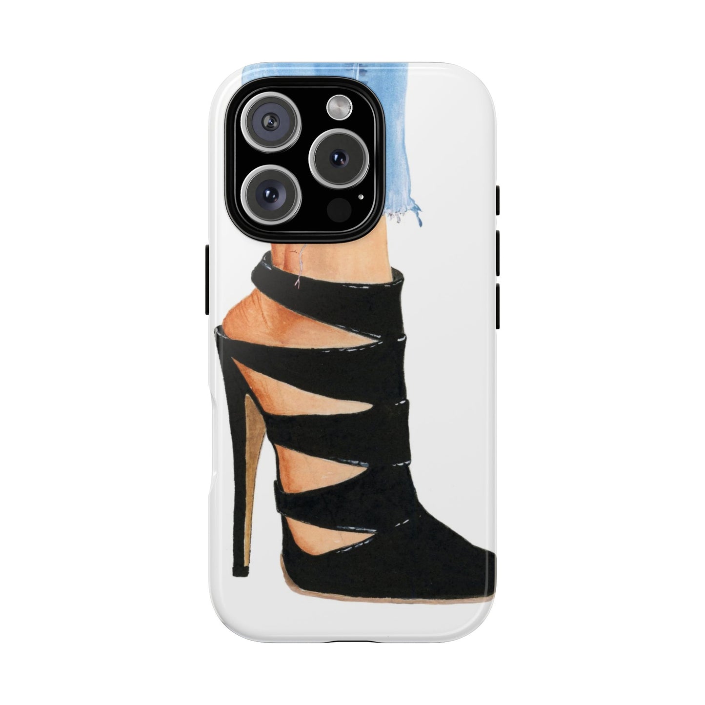 Black Straps and Jeans Phone Case