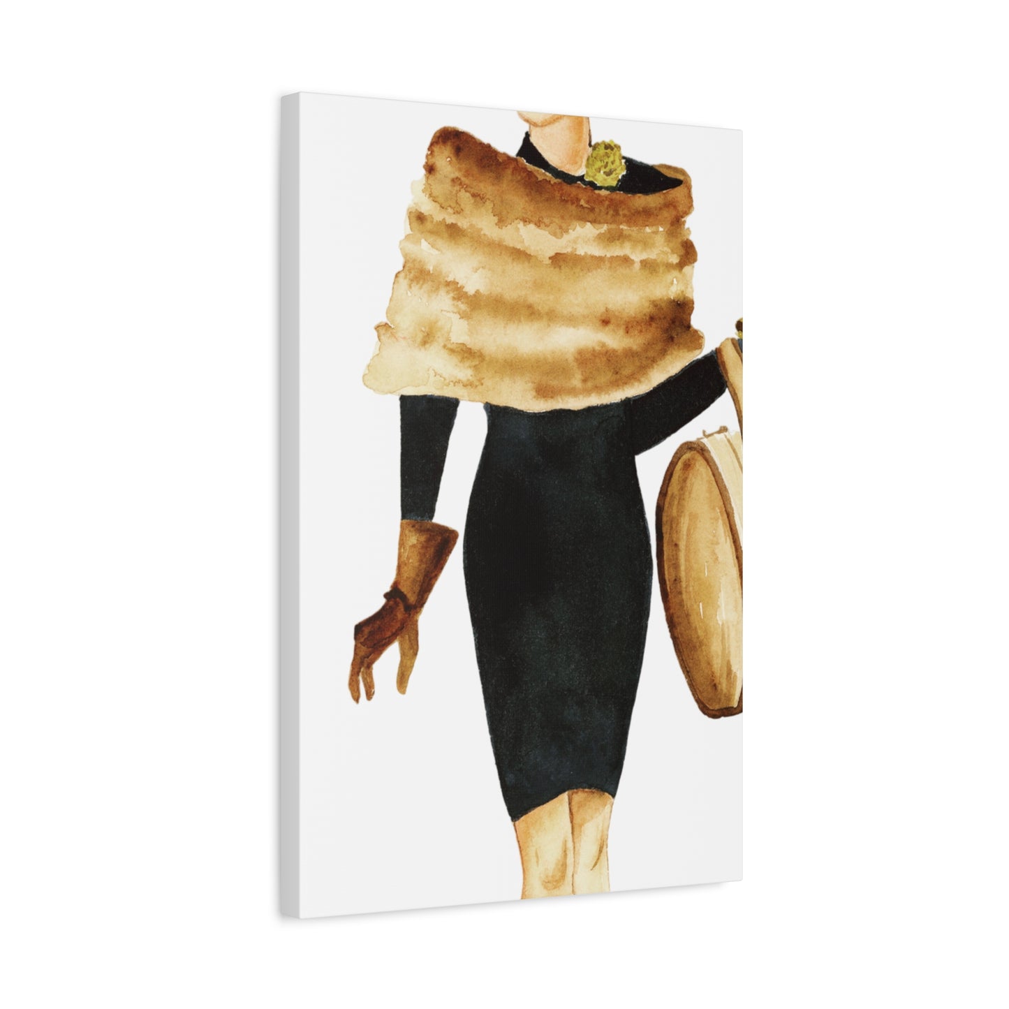 Fur Drape Matte Canvas, Stretched, 1.25"