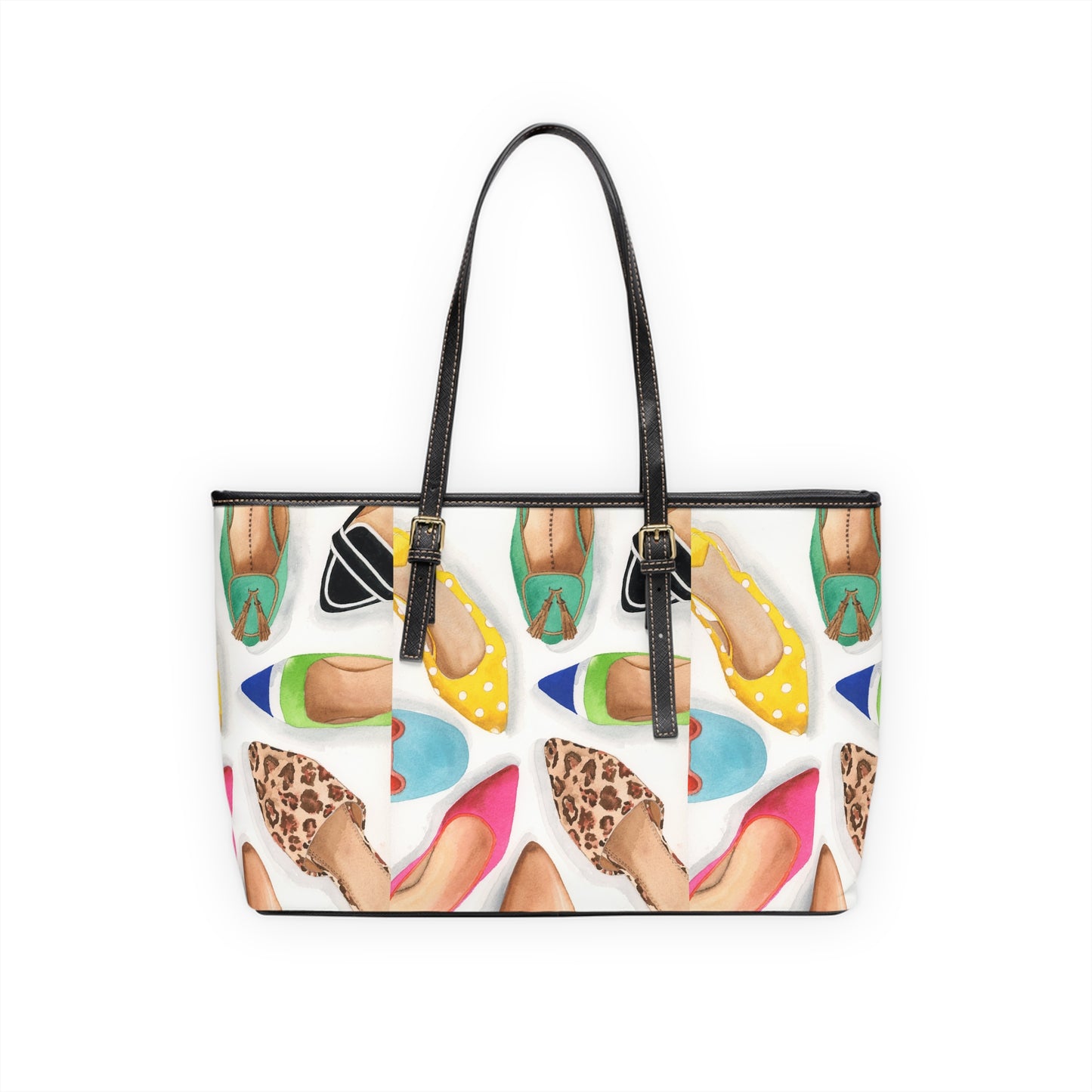 Mules and Slides PU Leather Shoulder Bag