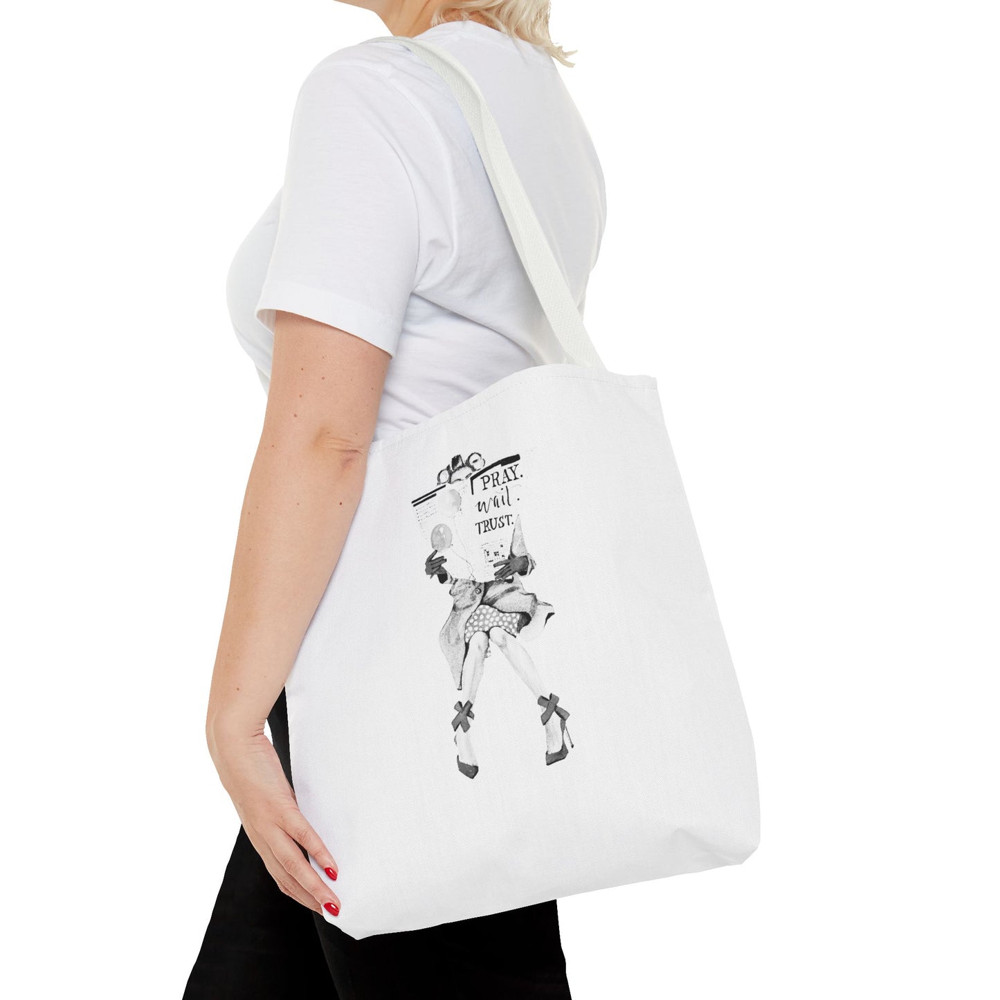 Pray, Wait, Trust Tote Bag