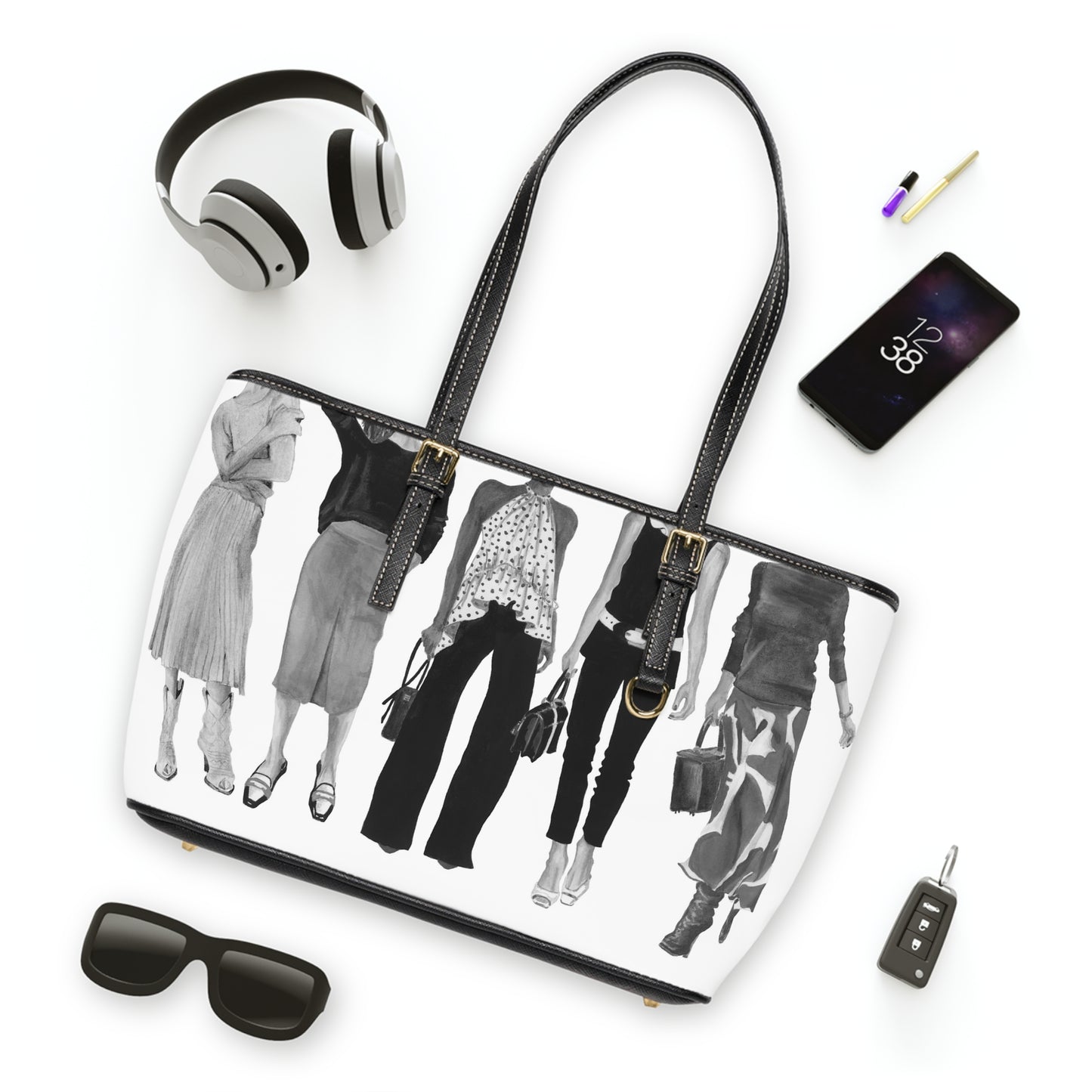 Squad Goals # 10 (Vintage)  Leather Shoulder Bag