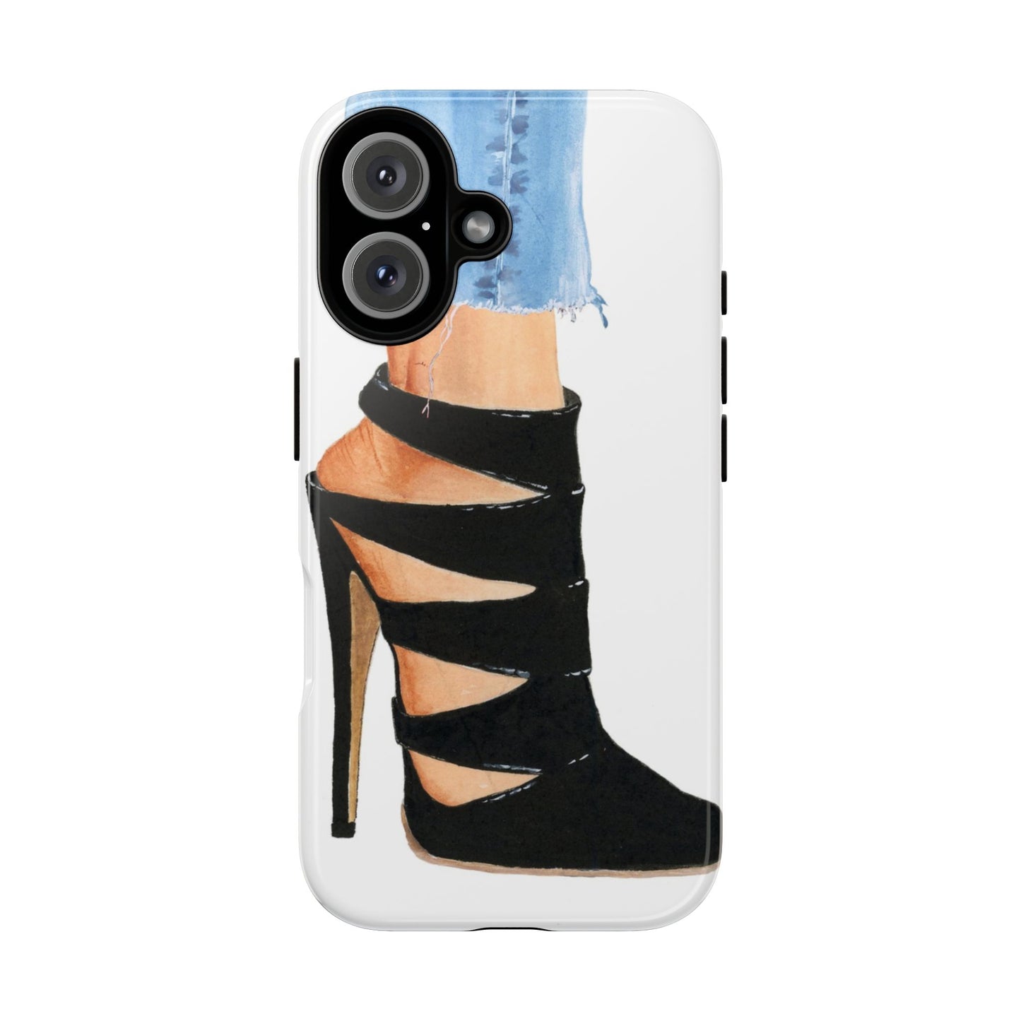 Black Straps and Jeans Phone Case