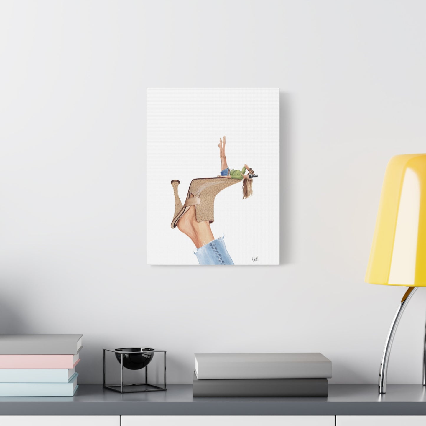 Photographer on a Classic Mule Matte Canvas, Stretched, 1.25"