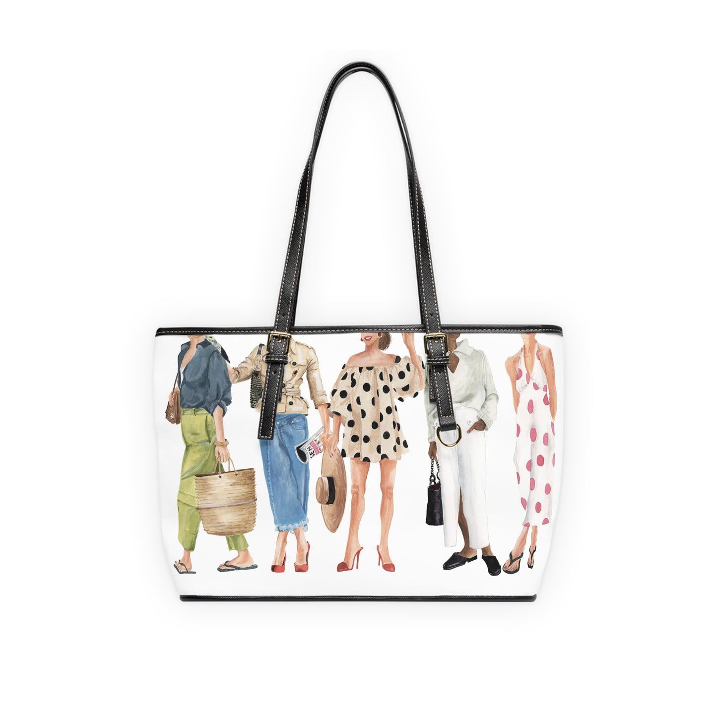 Squad Goals # 7 Leather Shoulder Bag