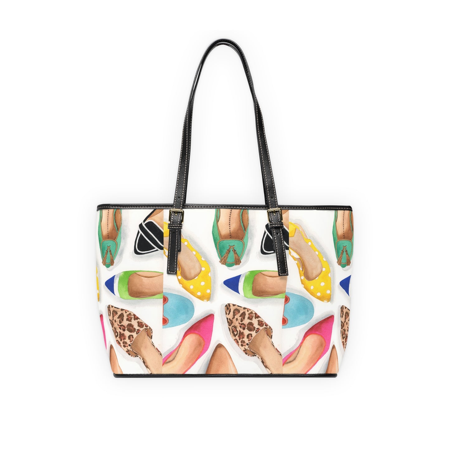 Mules and Slides PU Leather Shoulder Bag