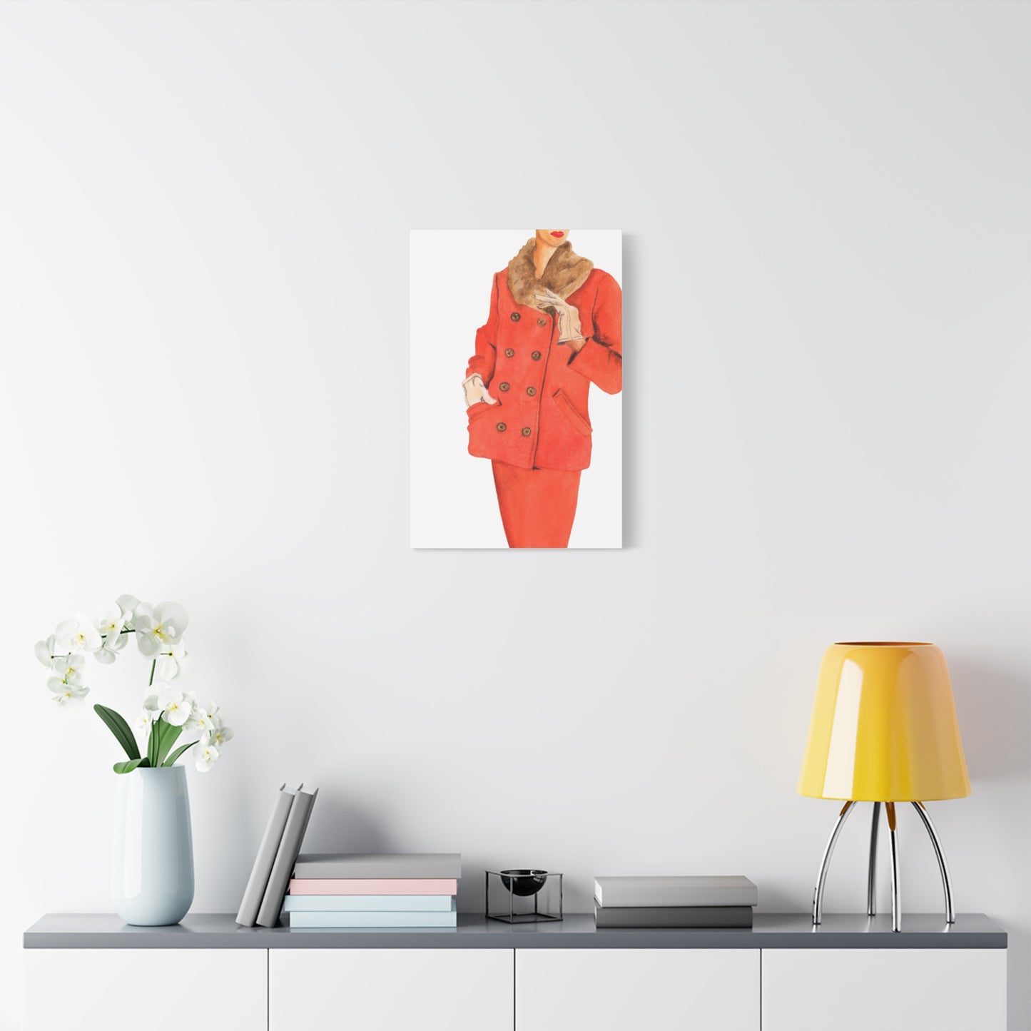 Red Fur Matte Canvas, Stretched, 1.25"